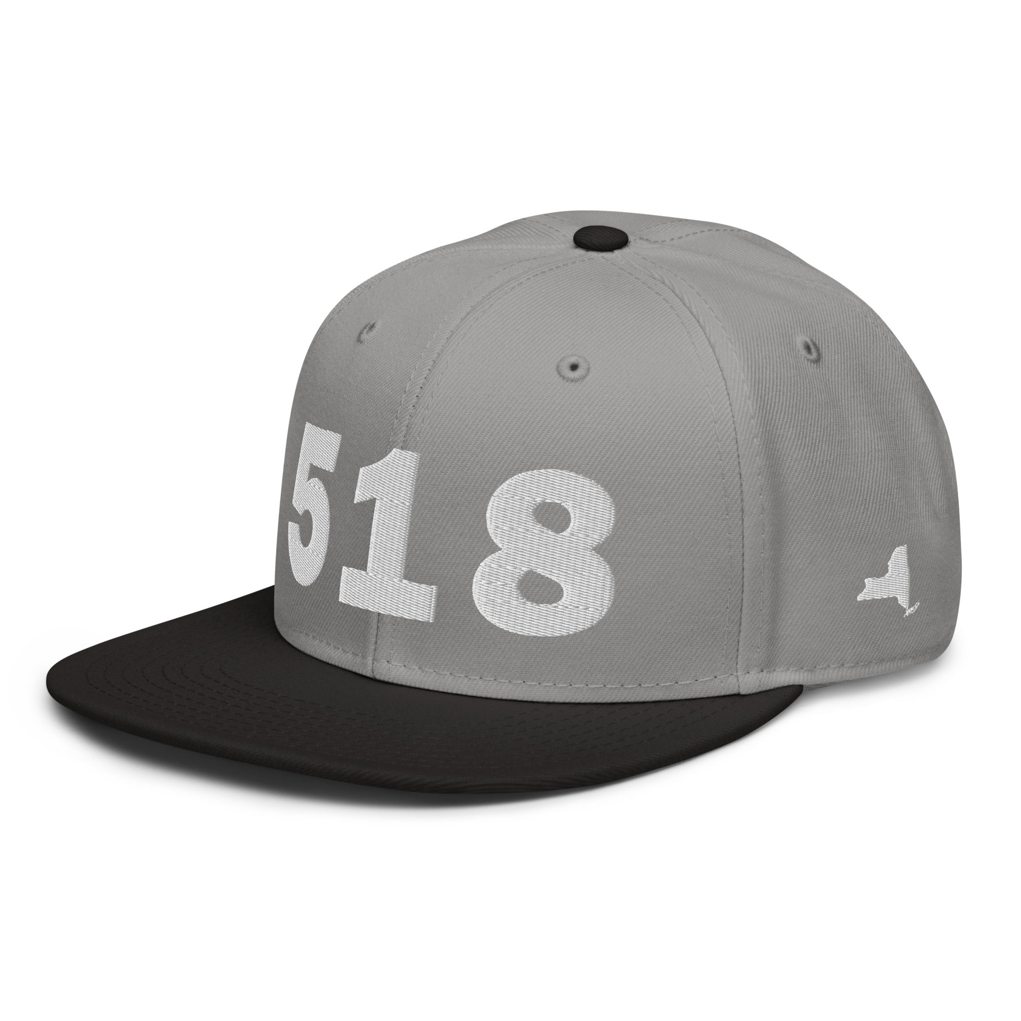518 Area Code Snapback Hat