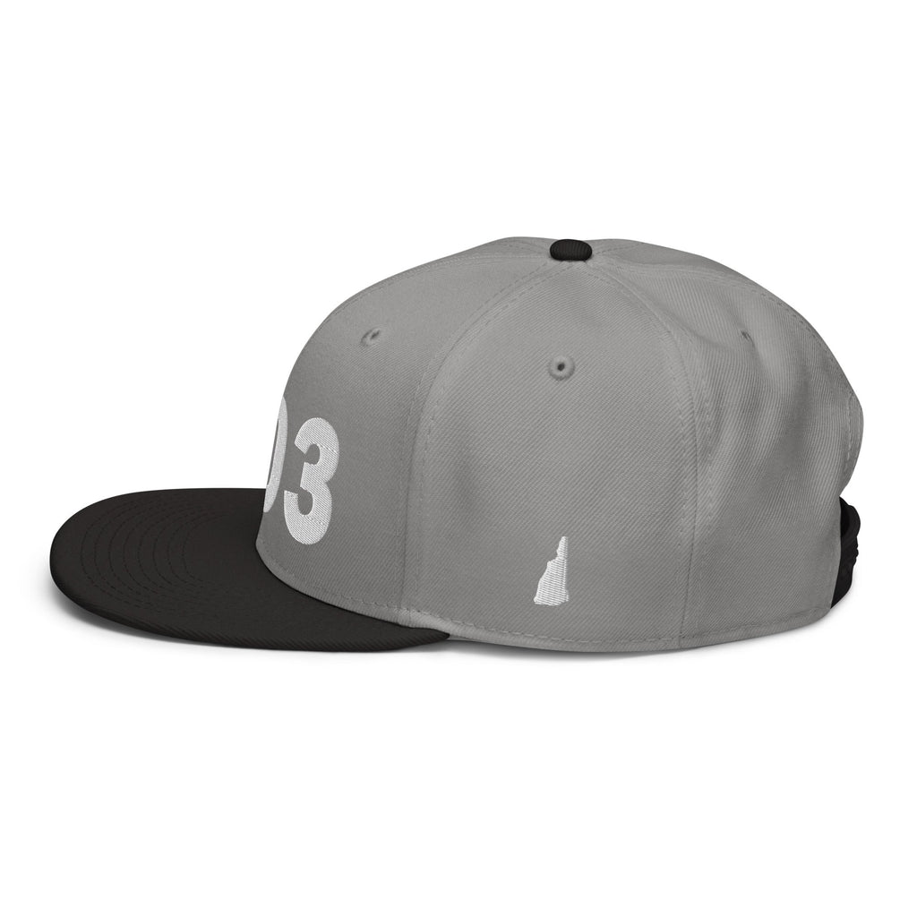 603 Area Code Snapback Hat