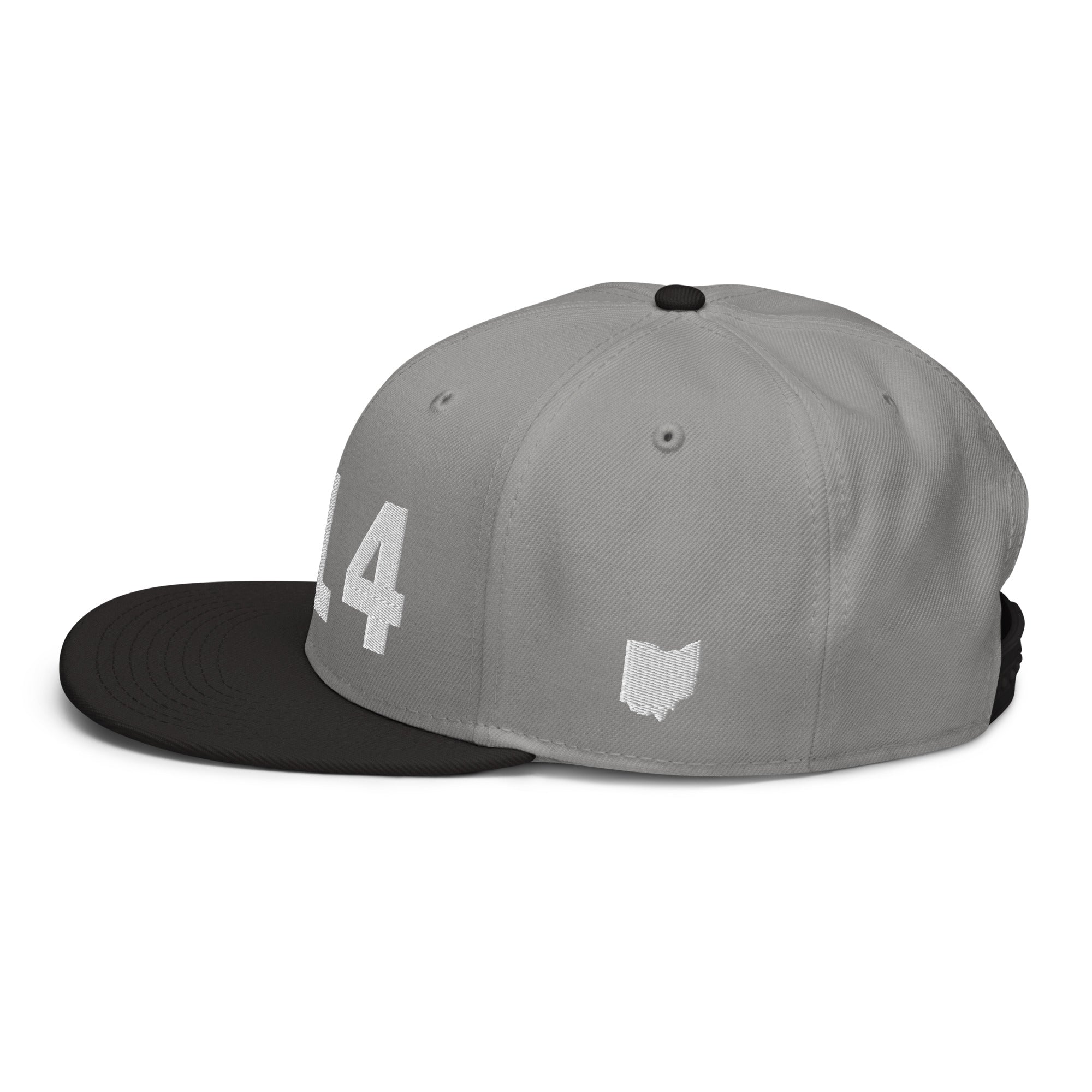 614 Area Code Snapback Hat