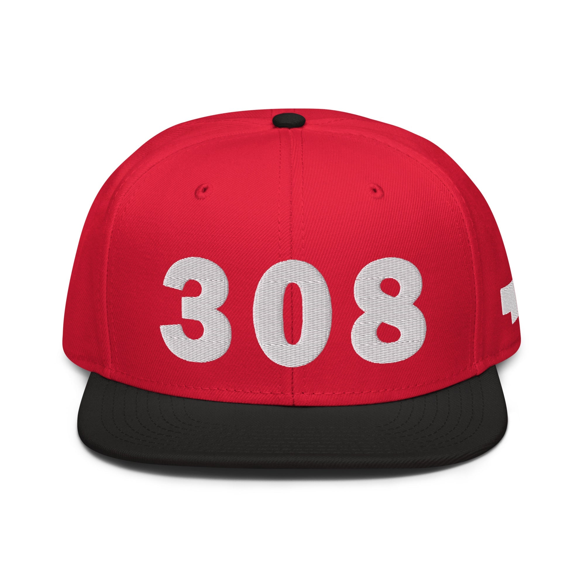 308 Area Code Snapback Hat
