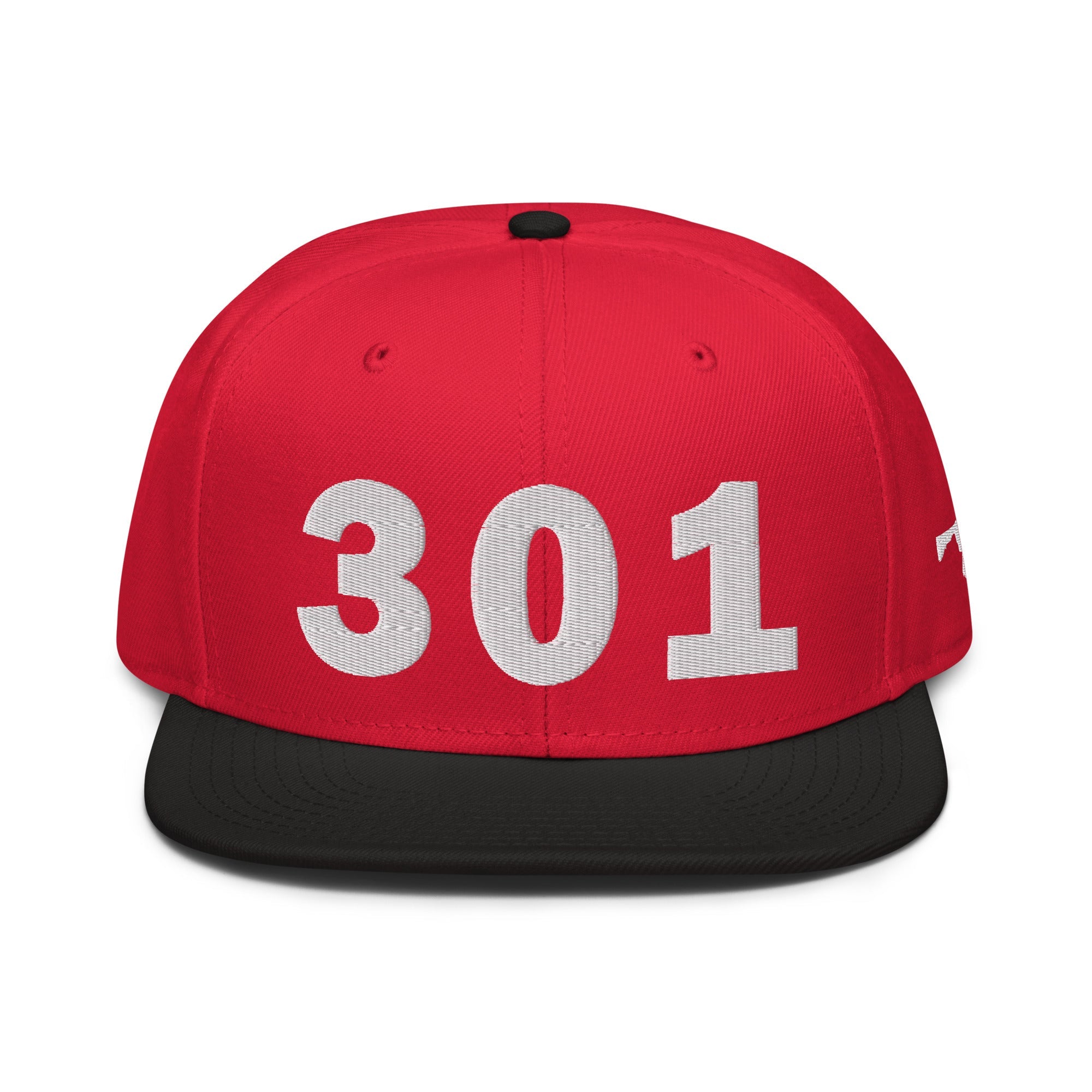 301 Area Code Snapback Hat