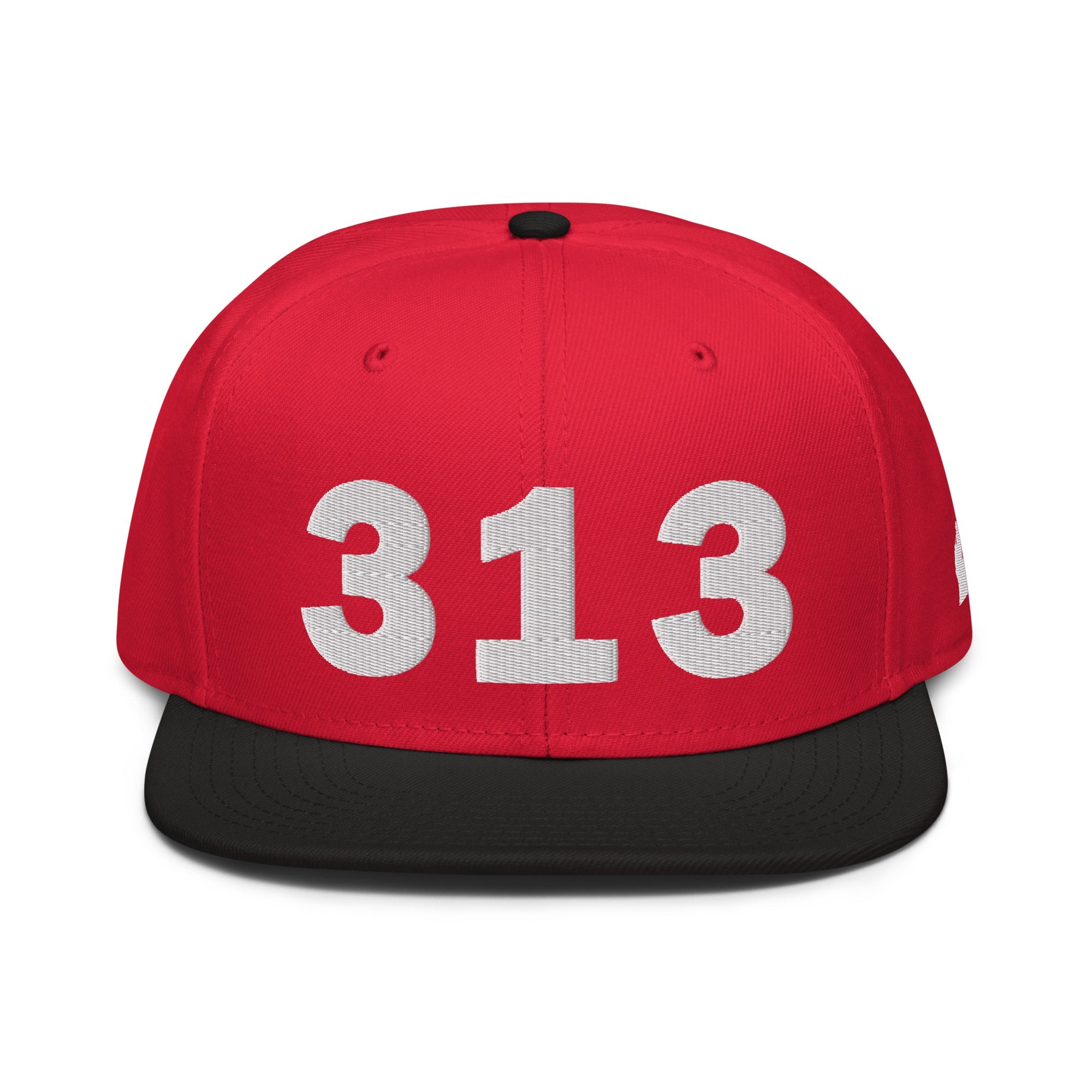 313 Area Code Snapback Hat