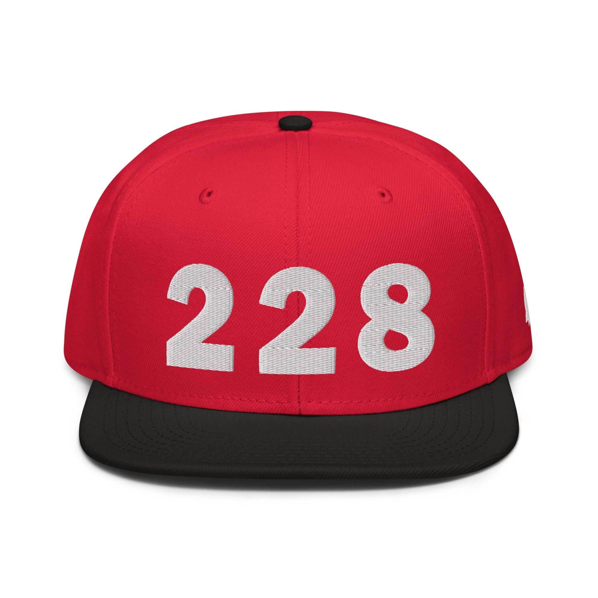 228 Area Code Snapback Hat