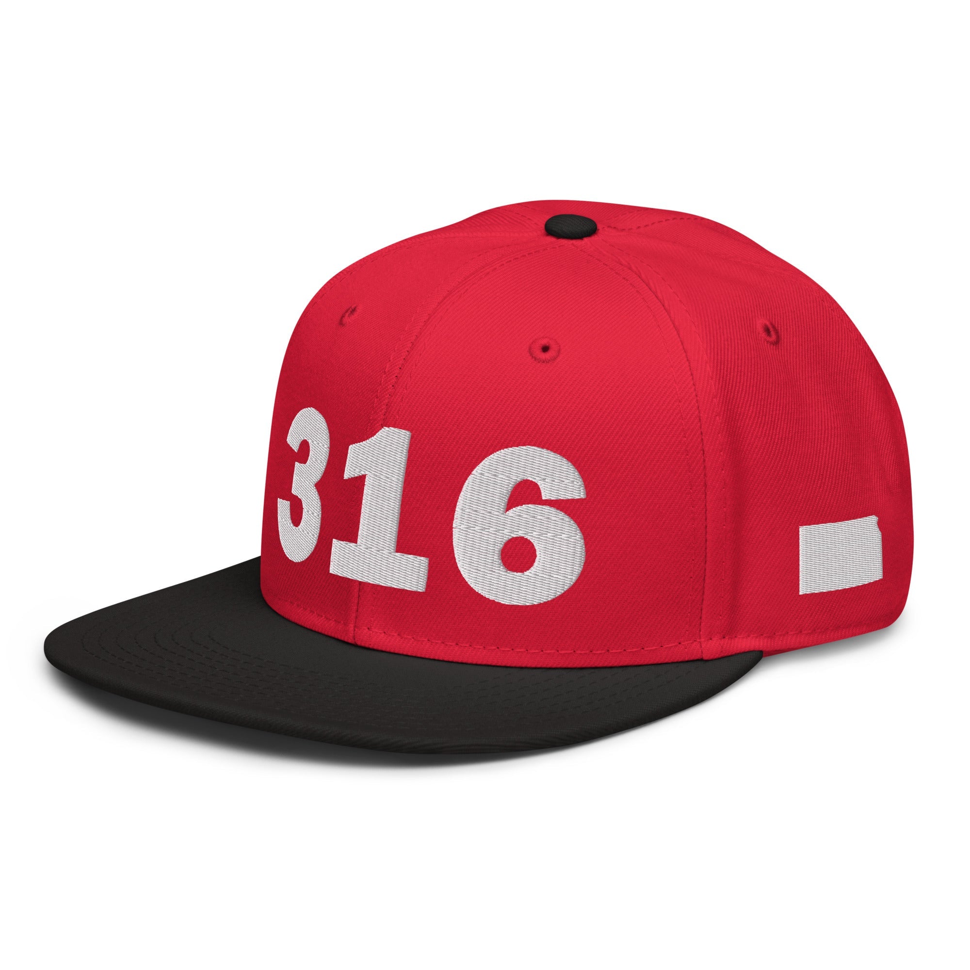 316 Area Code Snapback Hat