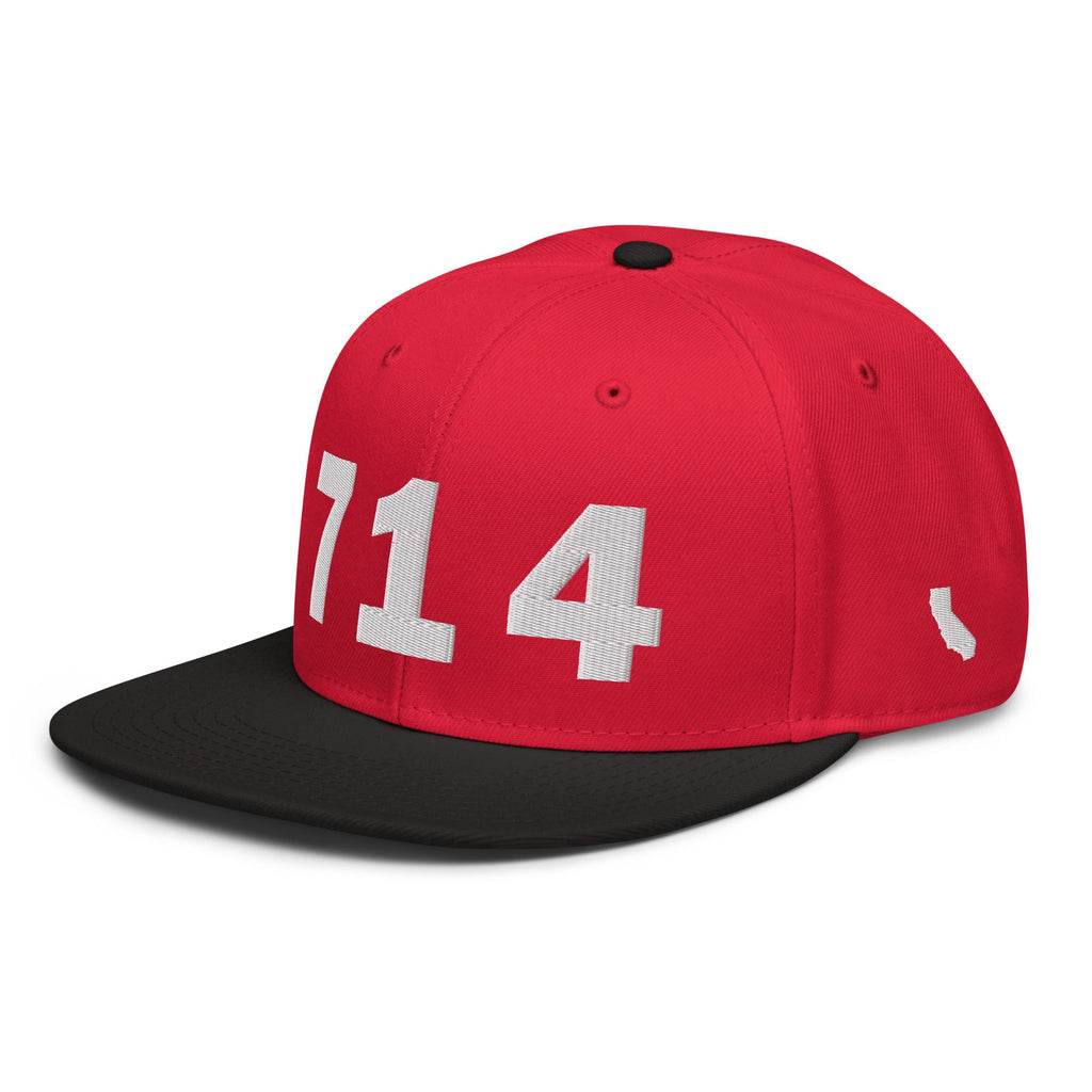 714 Area Code Snapback Hat