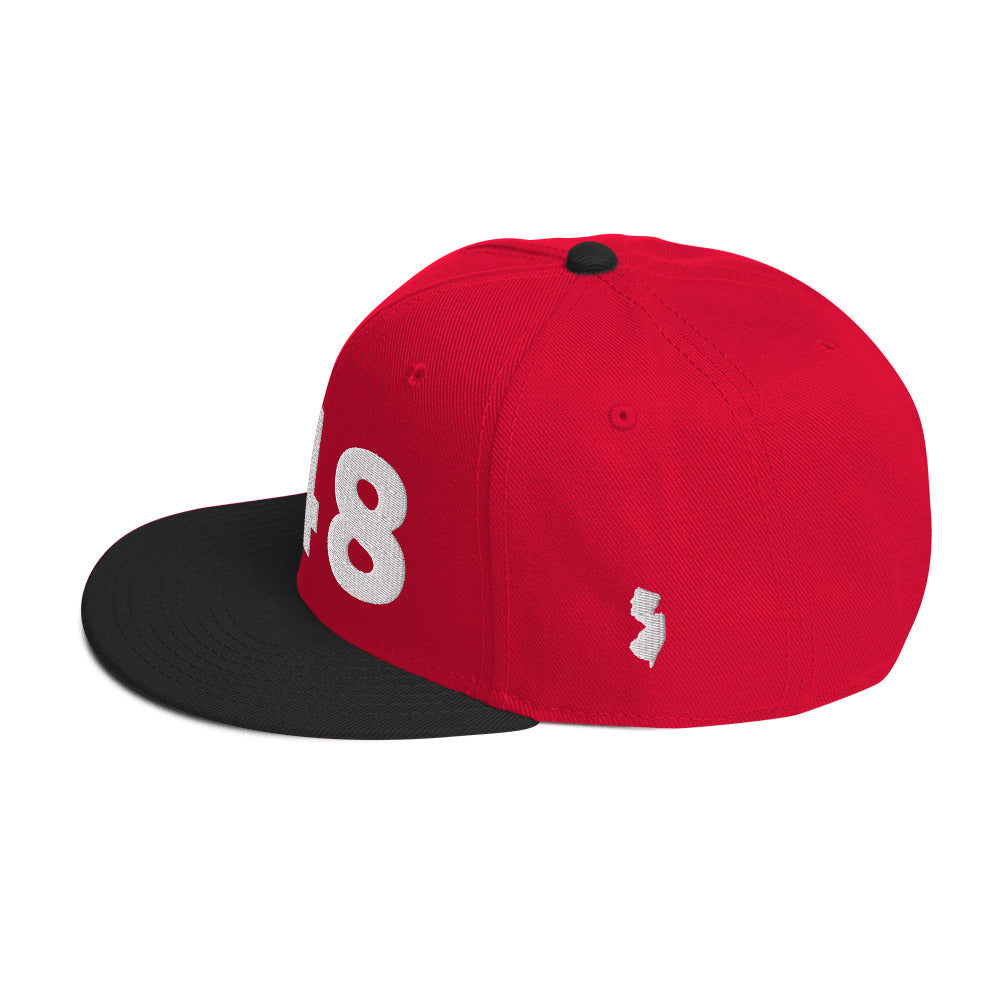 848 Area Code Snapback Hat