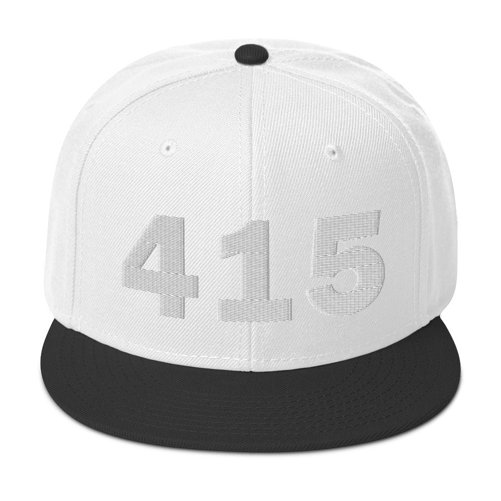 415 Area Code Snapback Hat