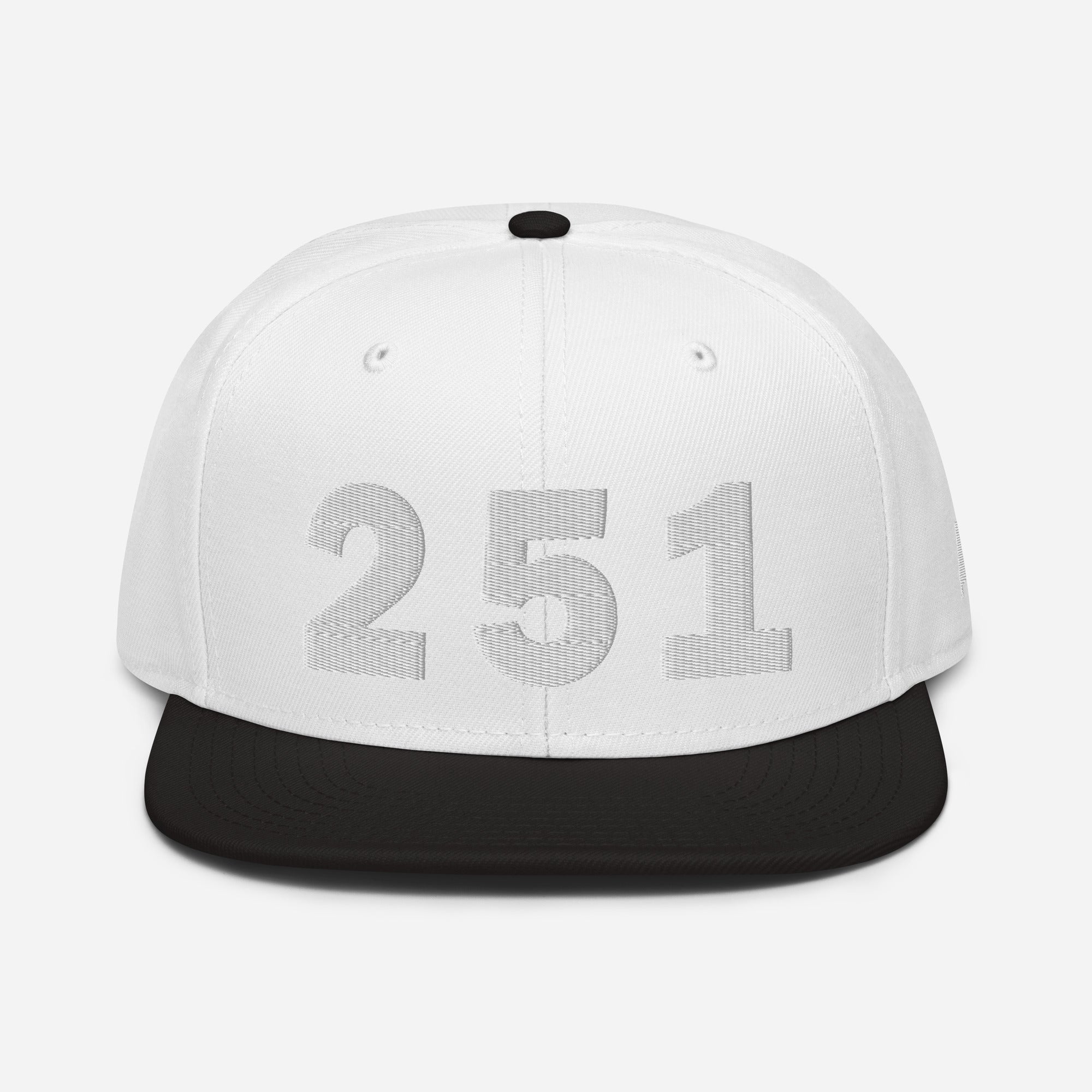 251 Area Code Snapback Hat