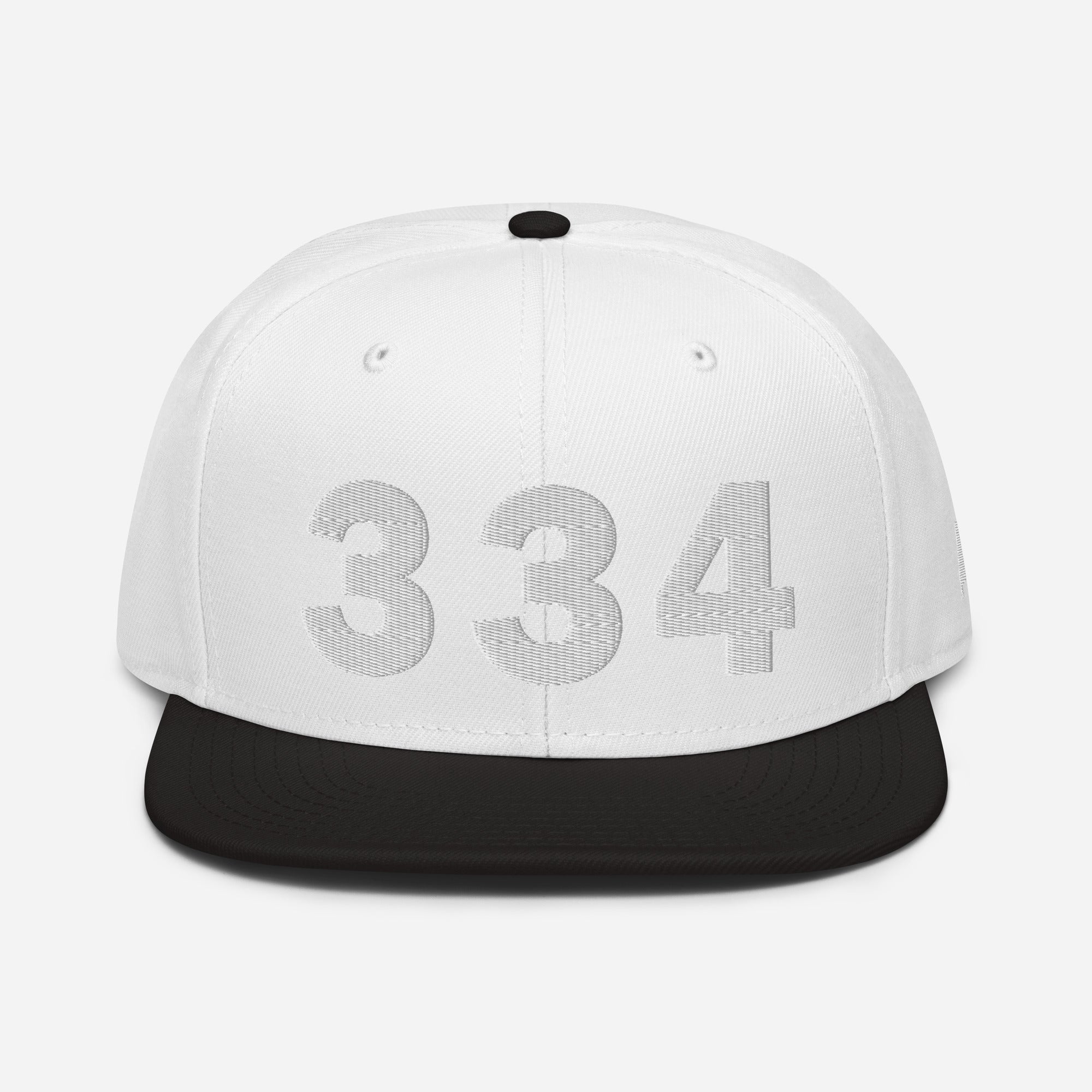 334 Area Code Snapback Hat