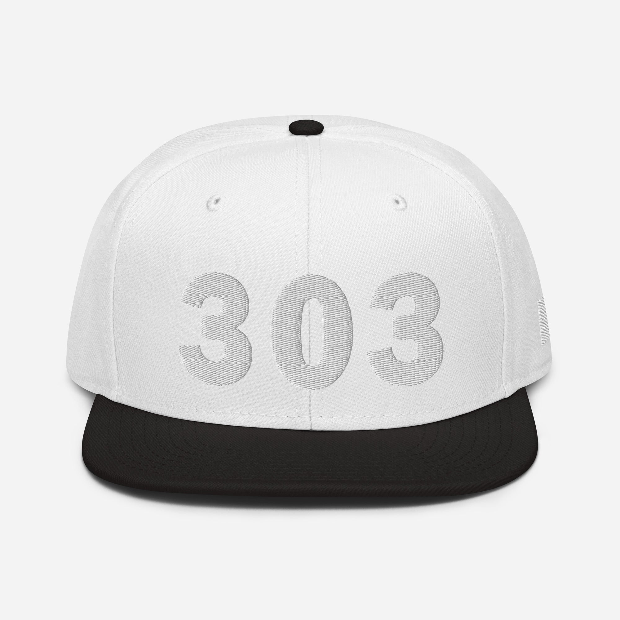 303 Area Code Snapback Hat