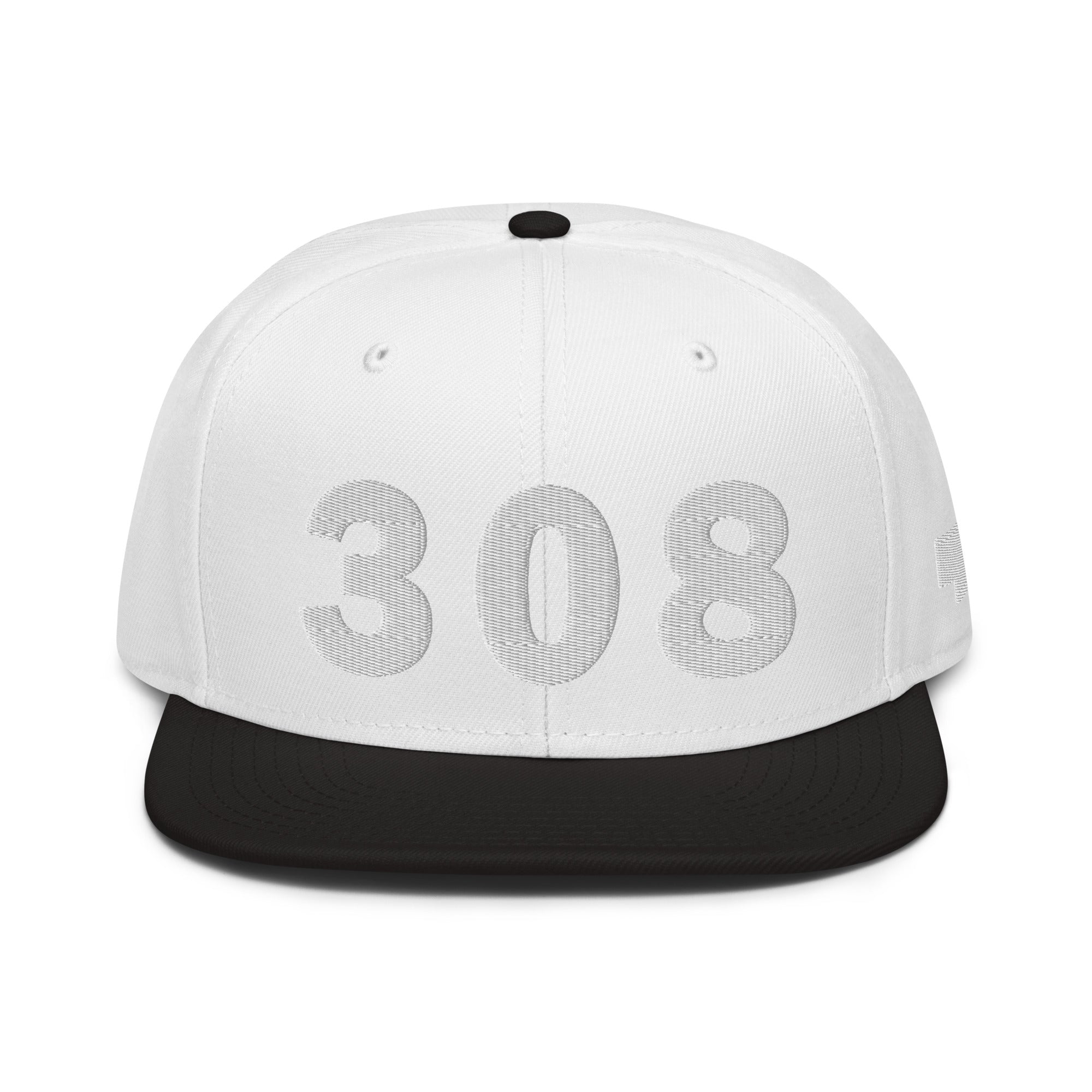 308 Area Code Snapback Hat