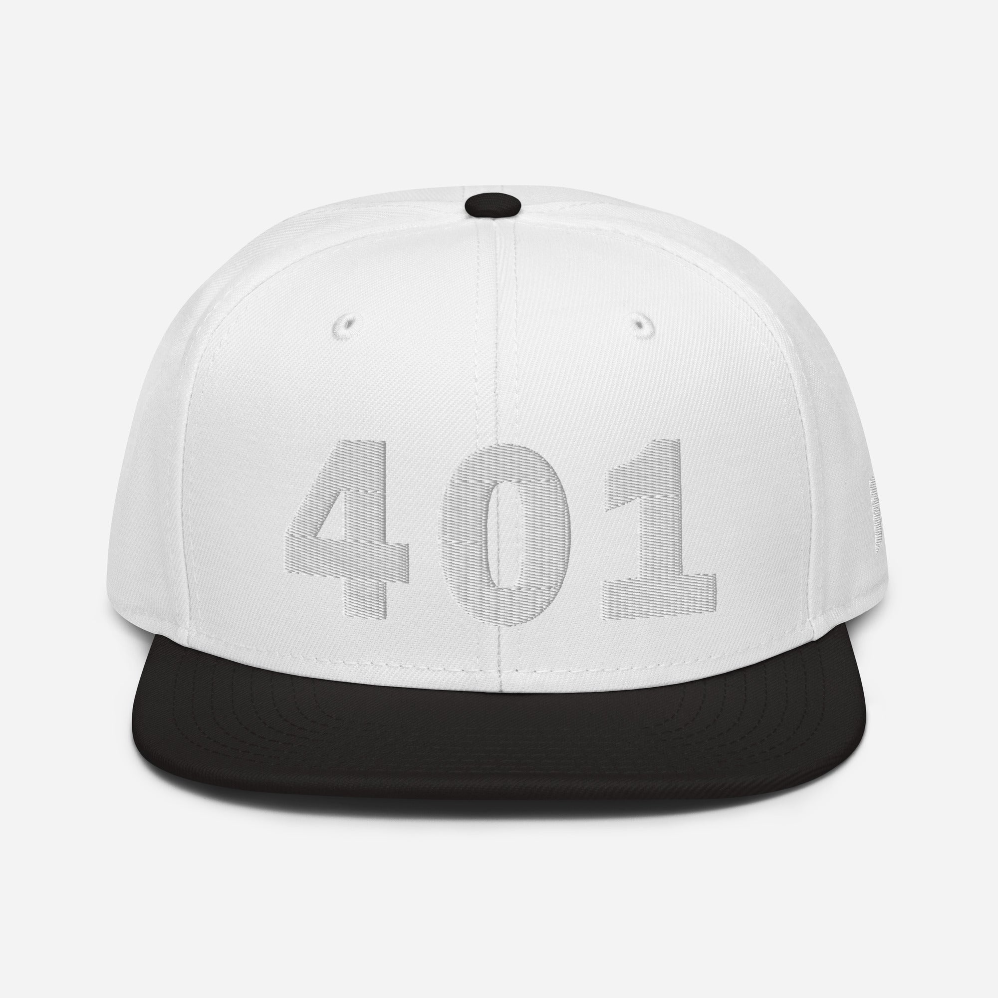 401 Area Code Snapback Hat