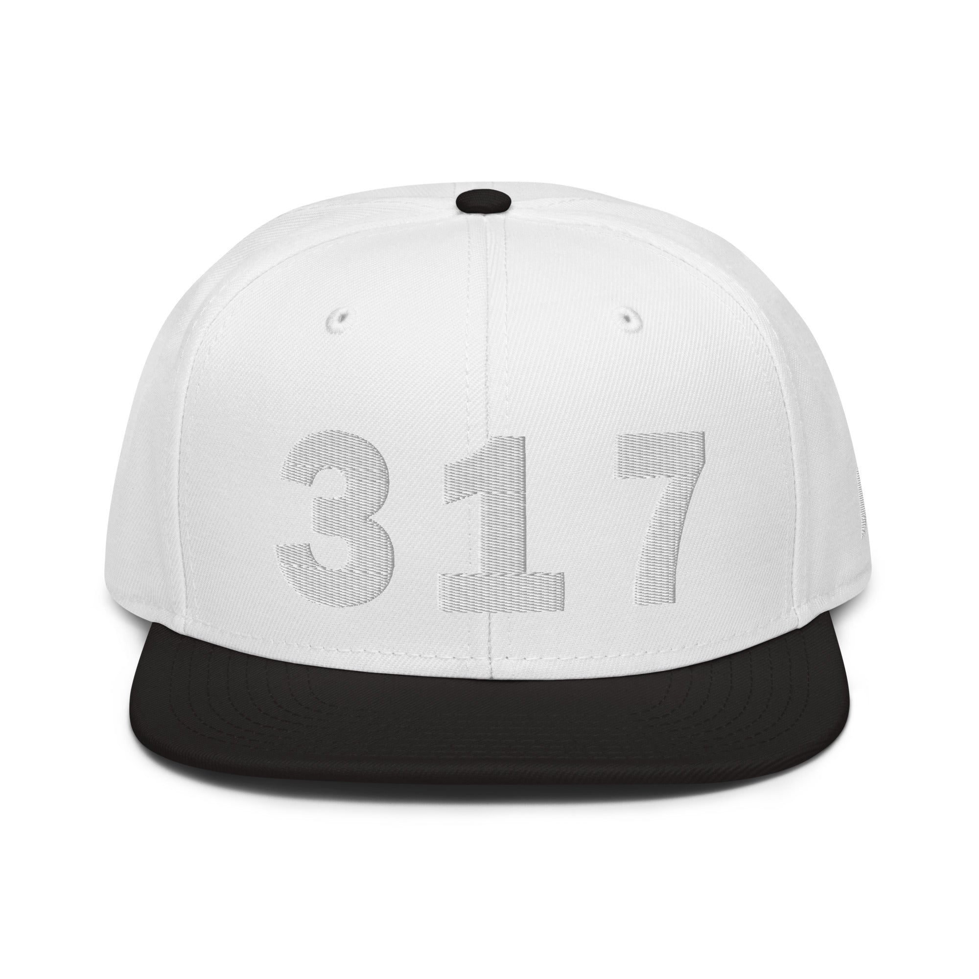 317 Area Code Snapback Hat