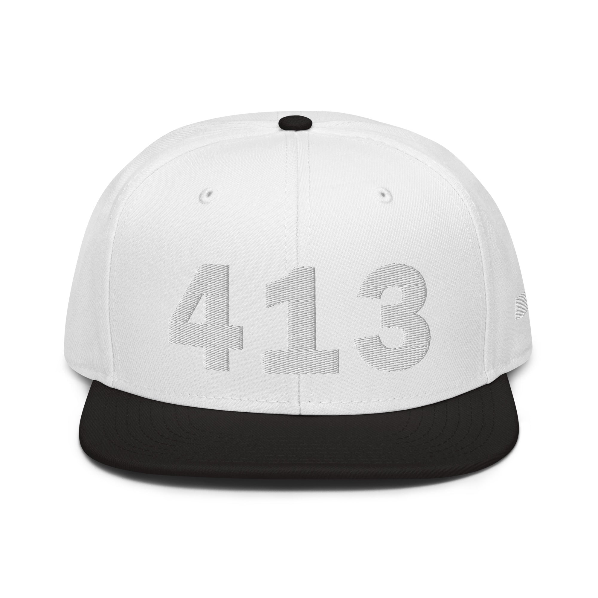 413 Area Code Snapback Hat