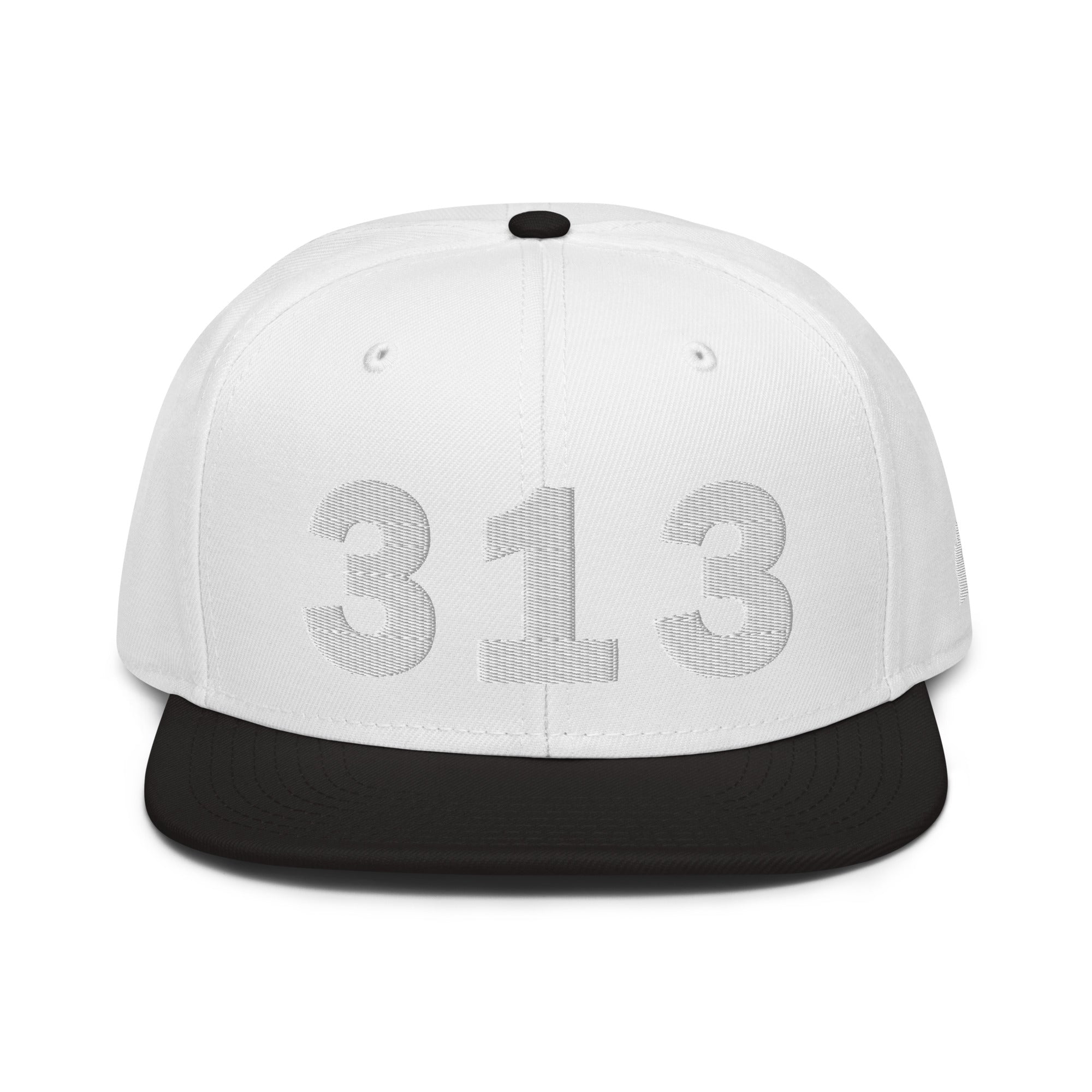 313 Area Code Snapback Hat