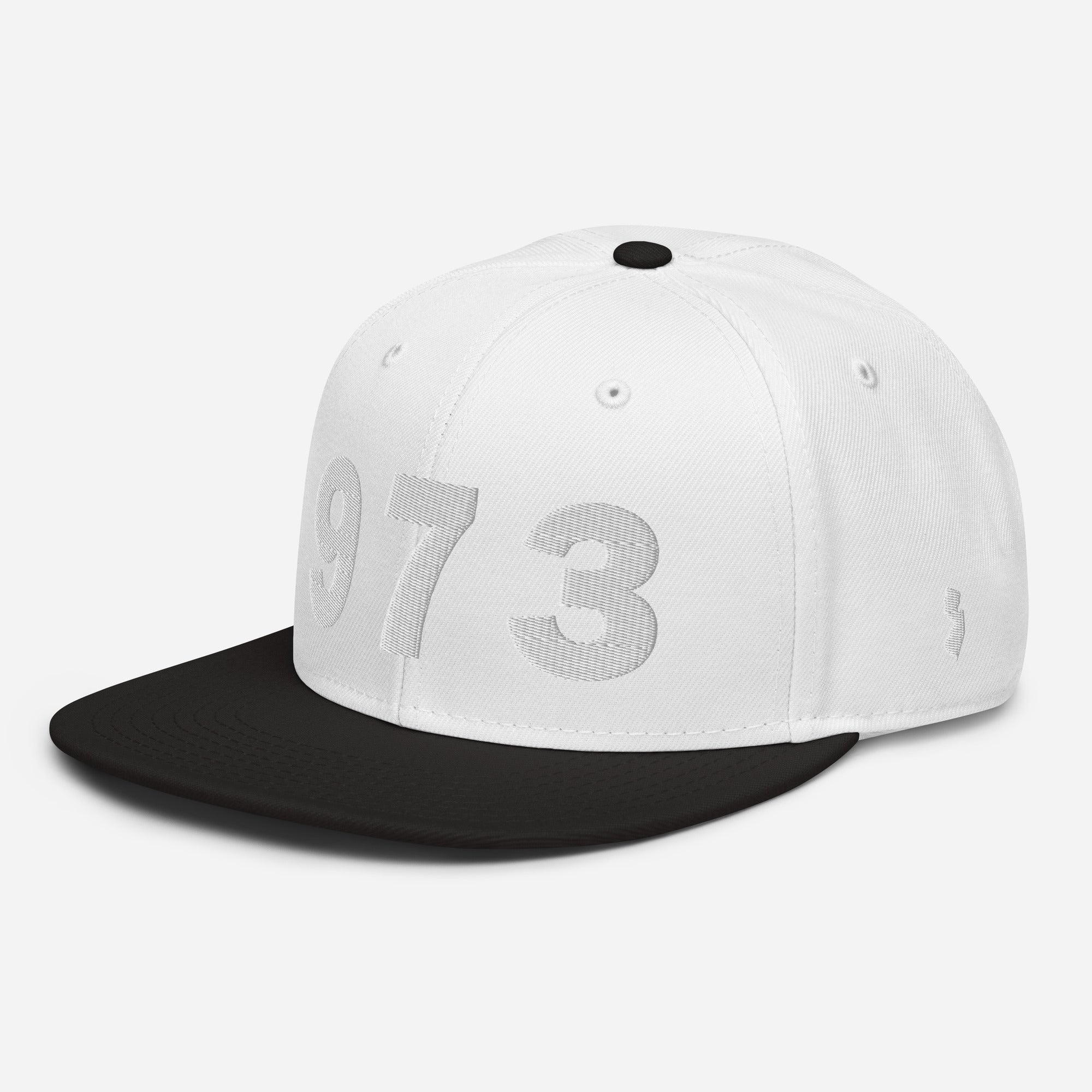 973 Area Code Snapback Hat
