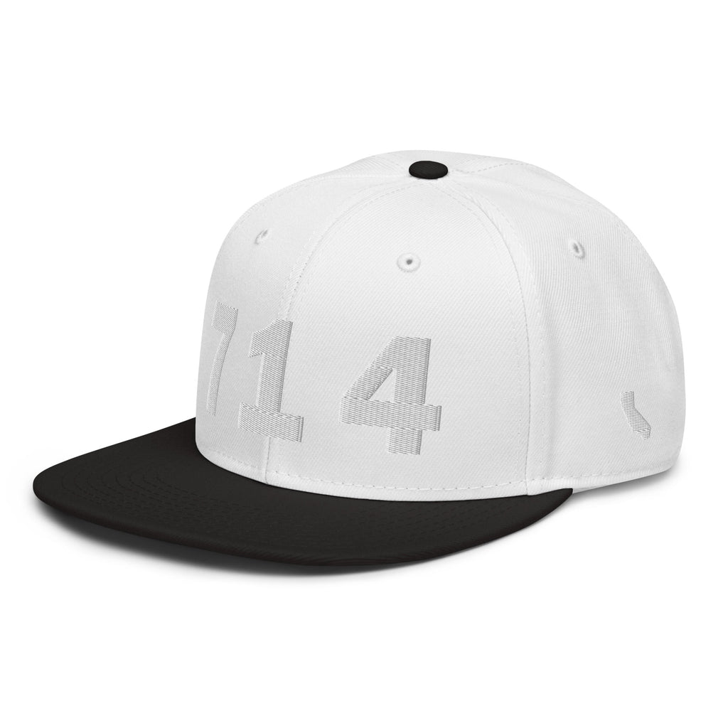 714 Area Code Snapback Hat