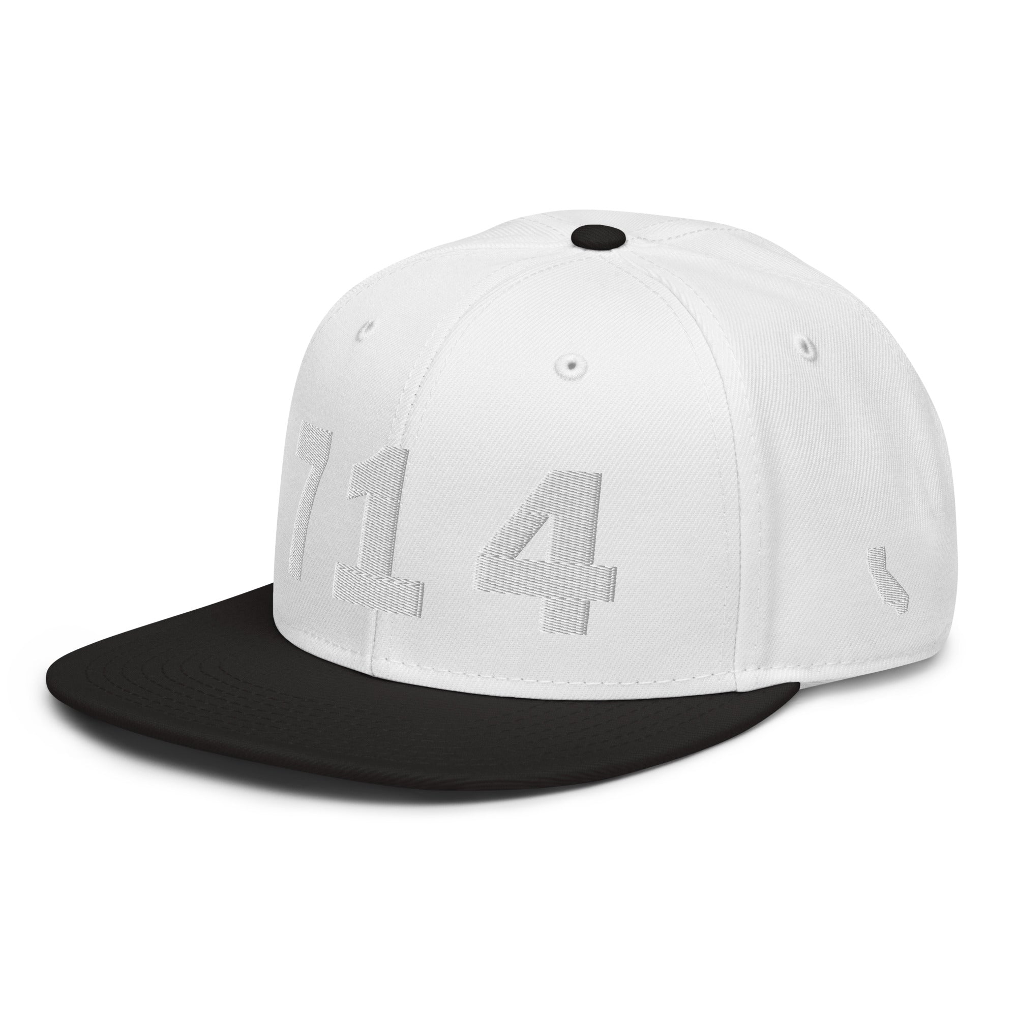 714 Area Code Snapback Hat