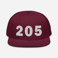 205 Area Code Snapback Hat