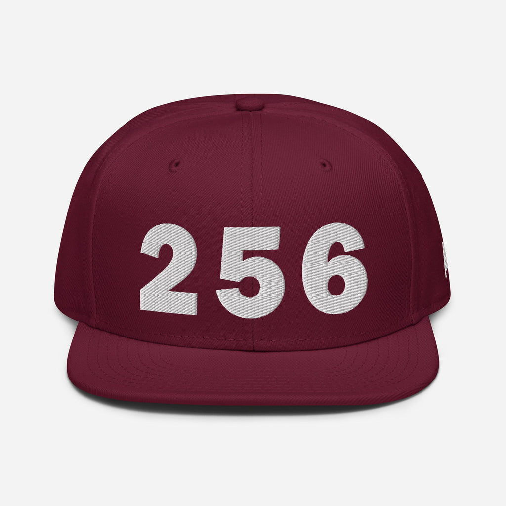 256 Area Code Snapback Hat