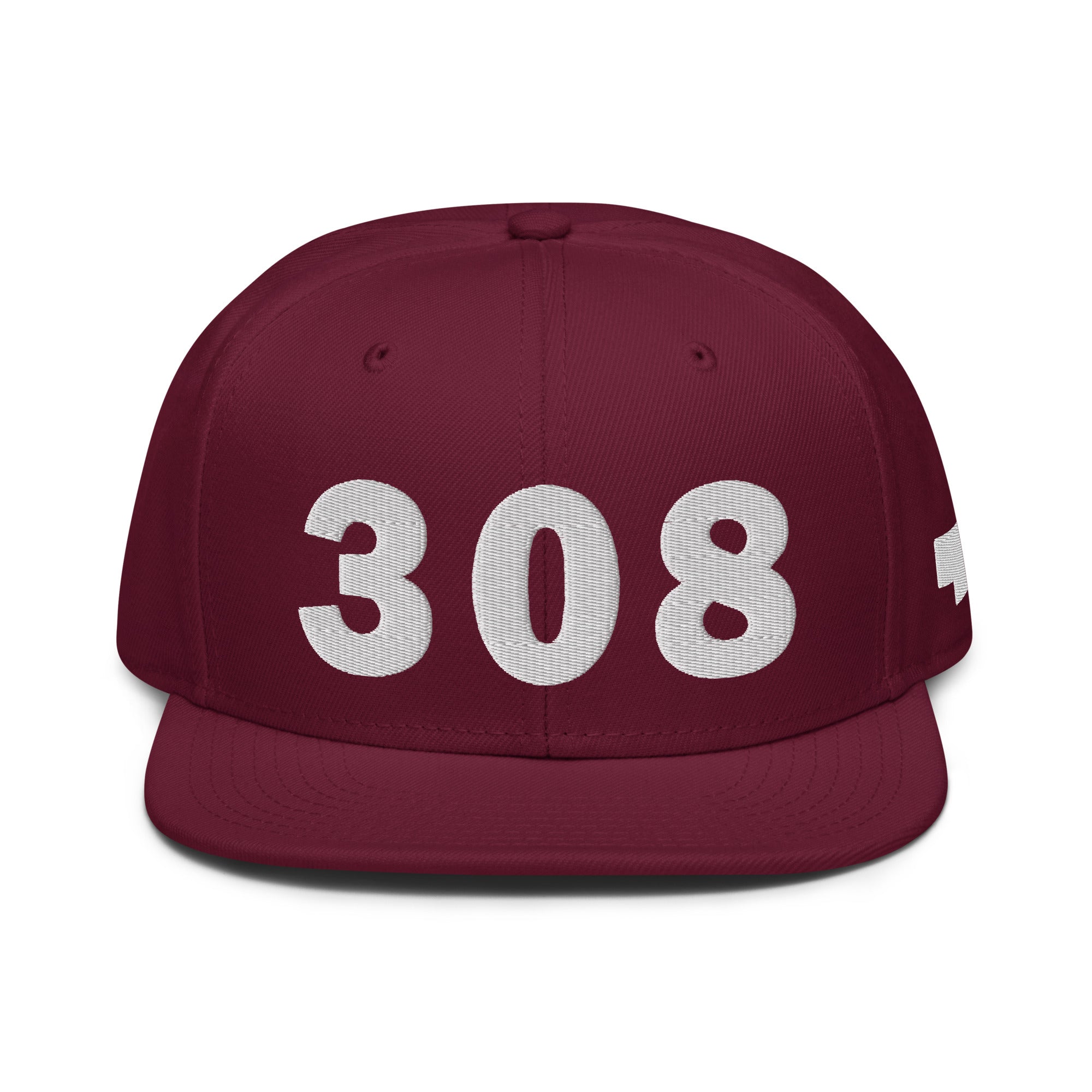 308 Area Code Snapback Hat