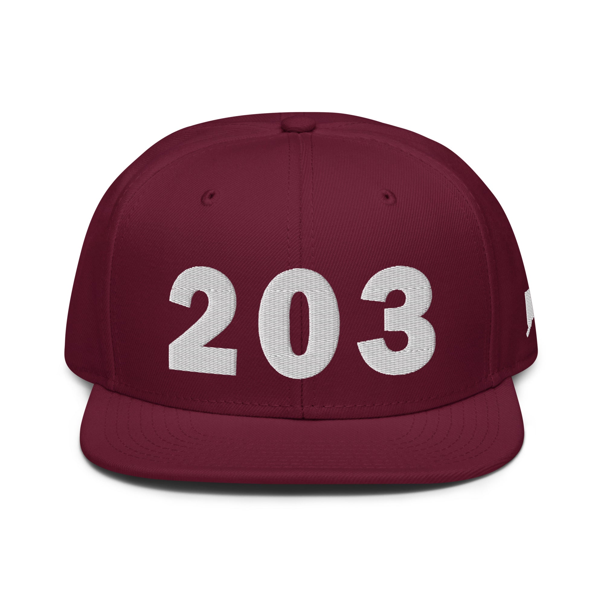 203 Area Code Snapback Hat
