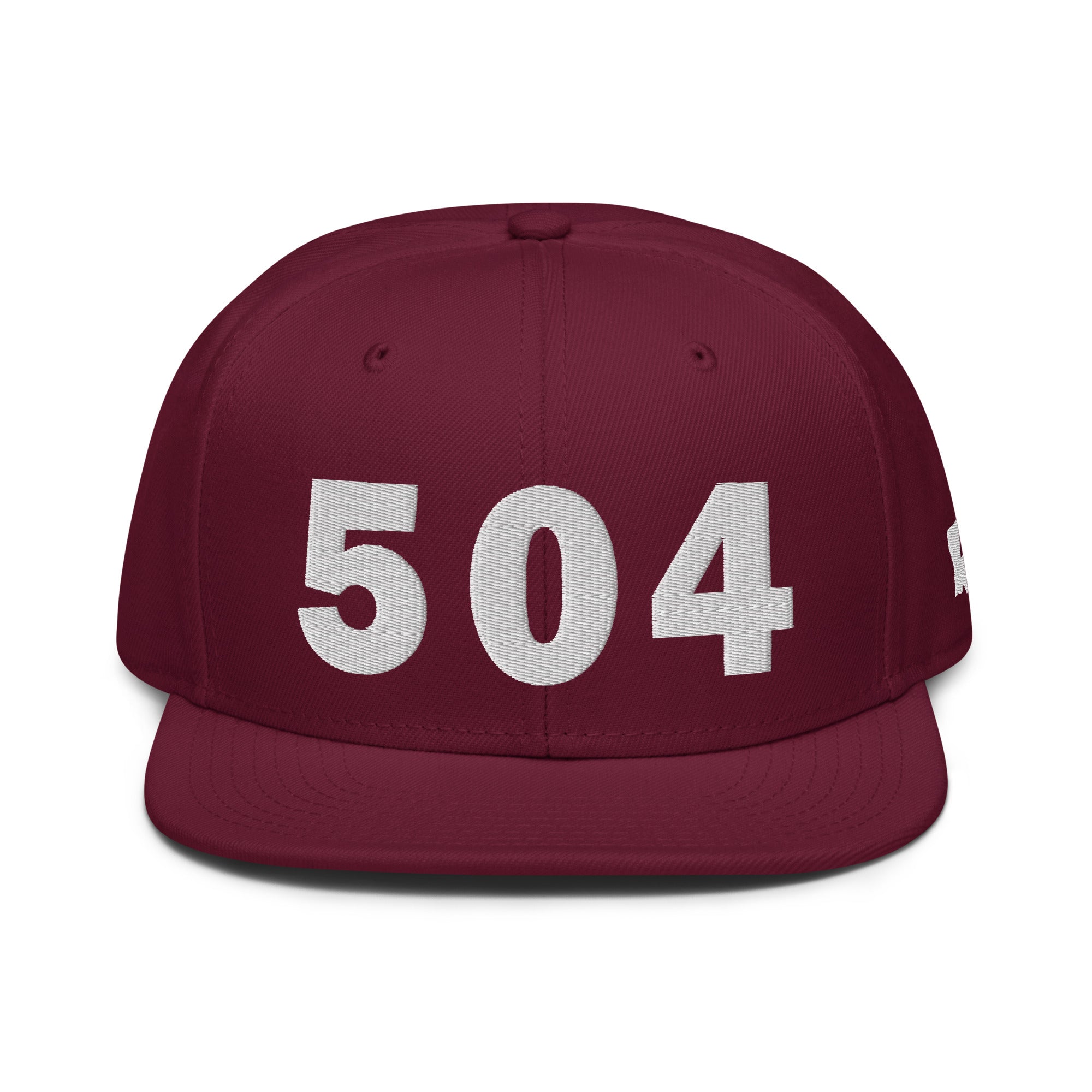 504 Area Code Snapback Hat