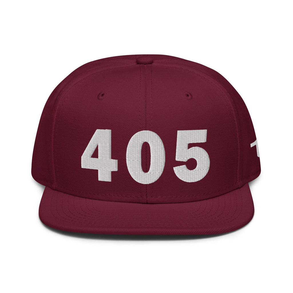 405 Area Code Snapback Hat
