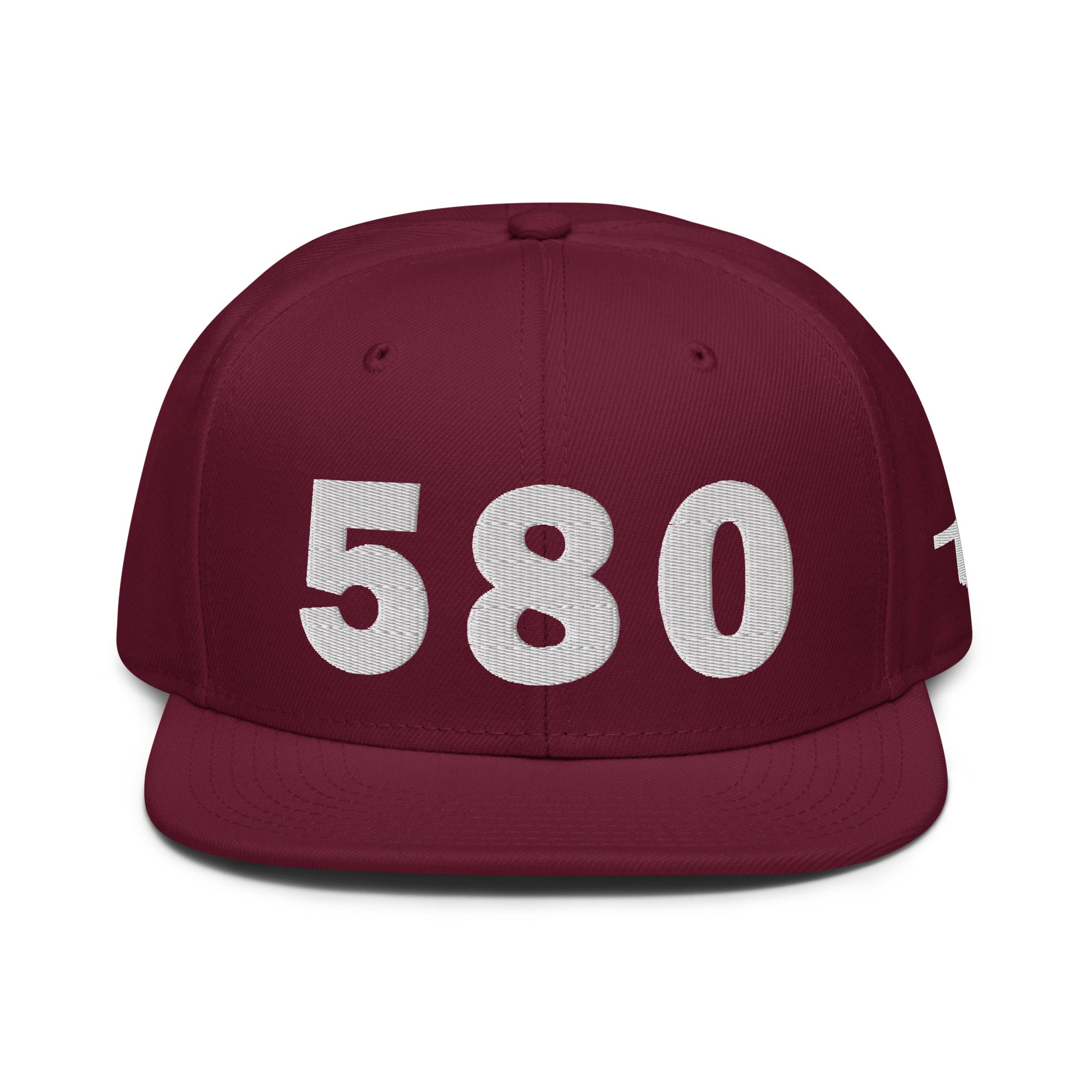 580 Area Code Snapback Hat