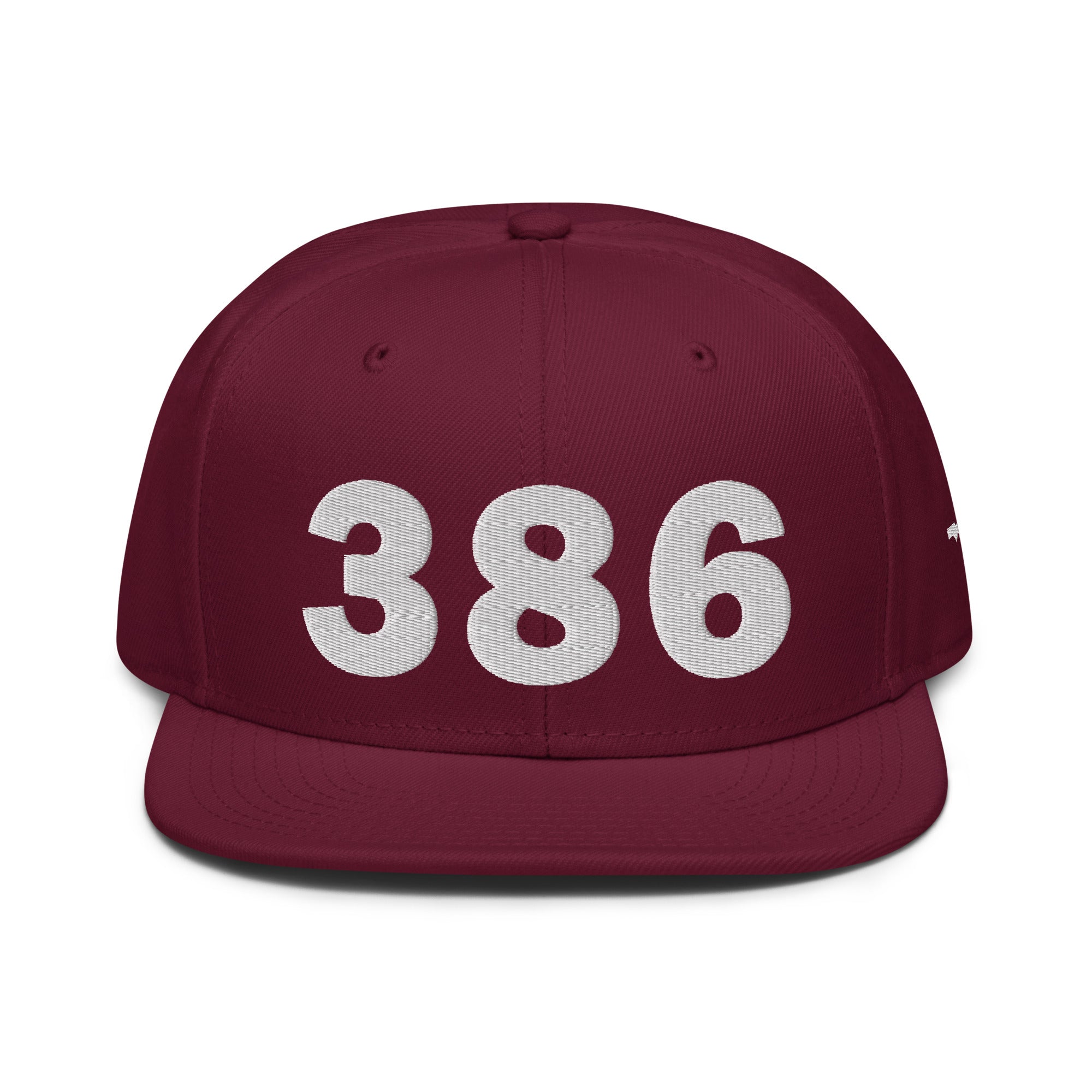 386 Area Code Snapback Hat