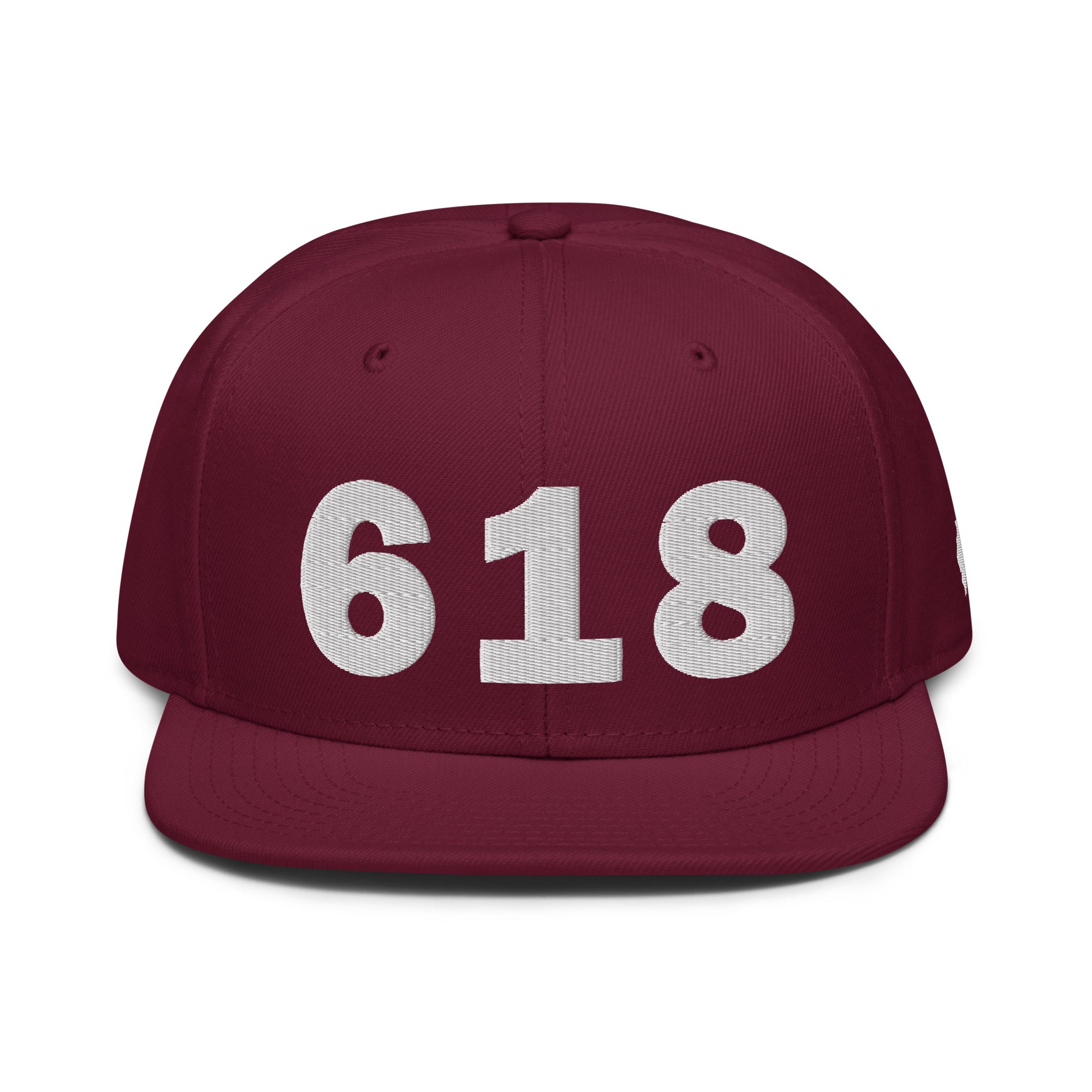 618 Area Code Snapback Hat