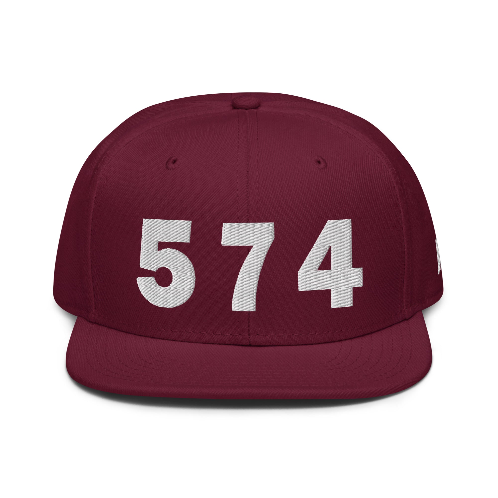 574 Area Code Snapback Hat