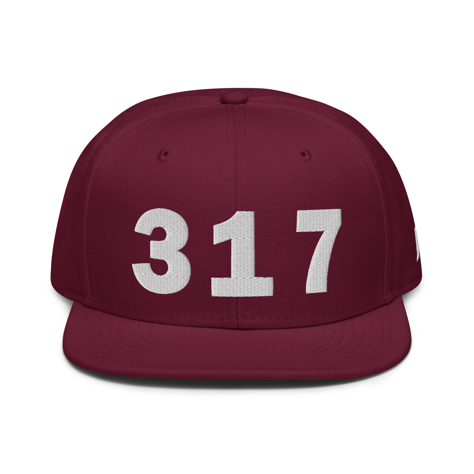 317 Area Code Snapback Hat
