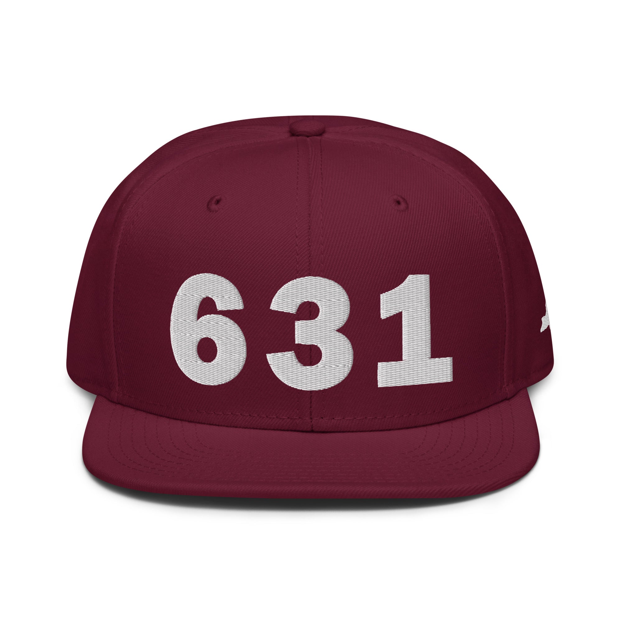 631 Area Code Snapback Hat