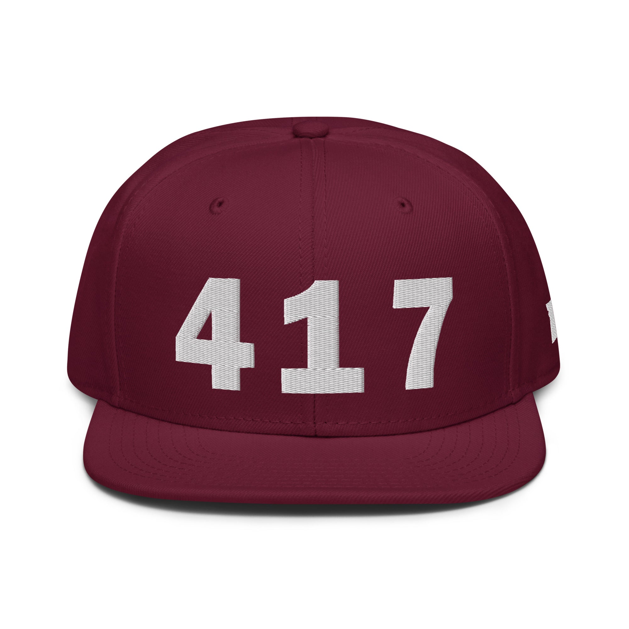 417 Area Code Snapback Hat