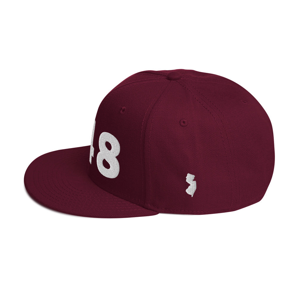 848 Area Code Snapback Hat