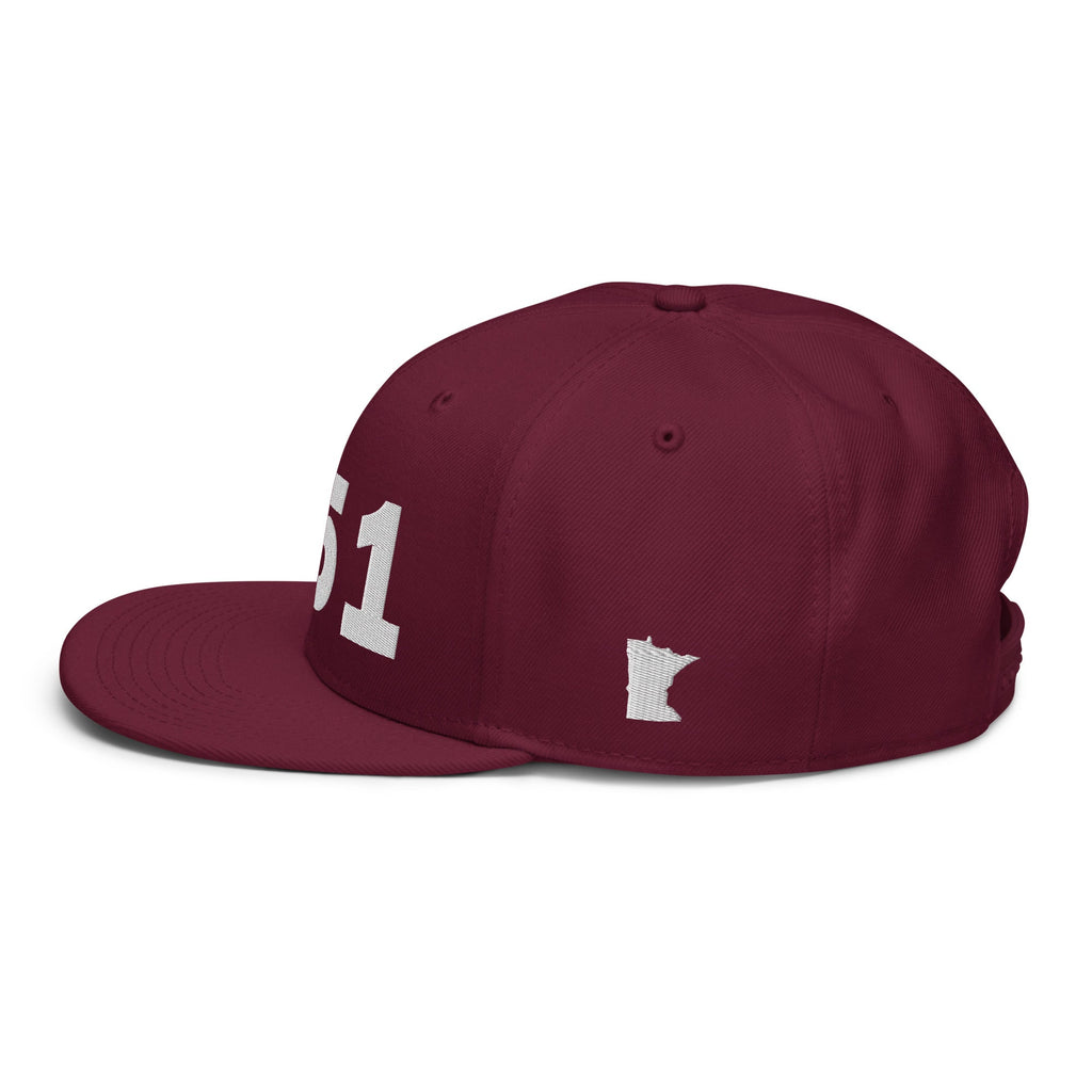 651 Area Code Snapback Hat
