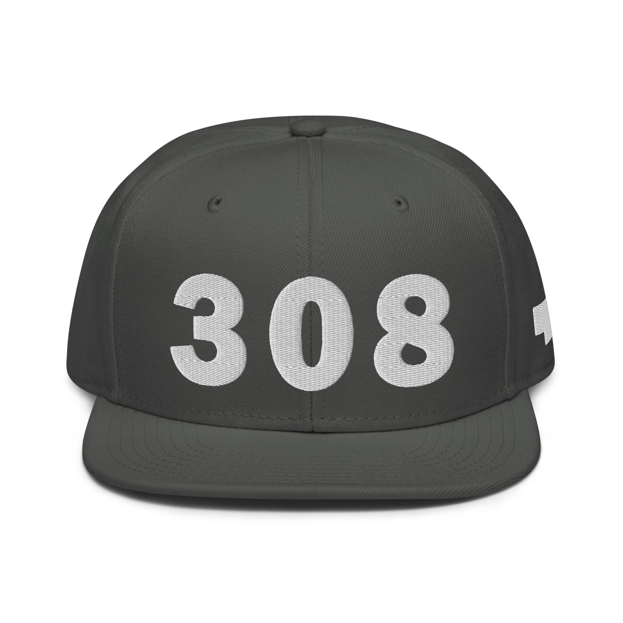 308 Area Code Snapback Hat