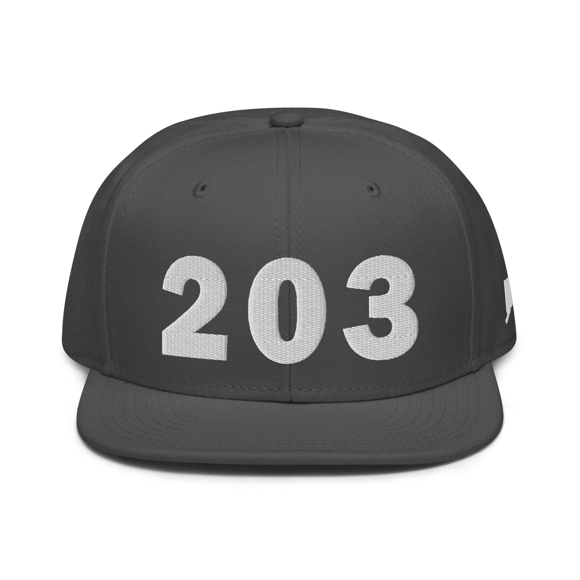203 Area Code Snapback Hat