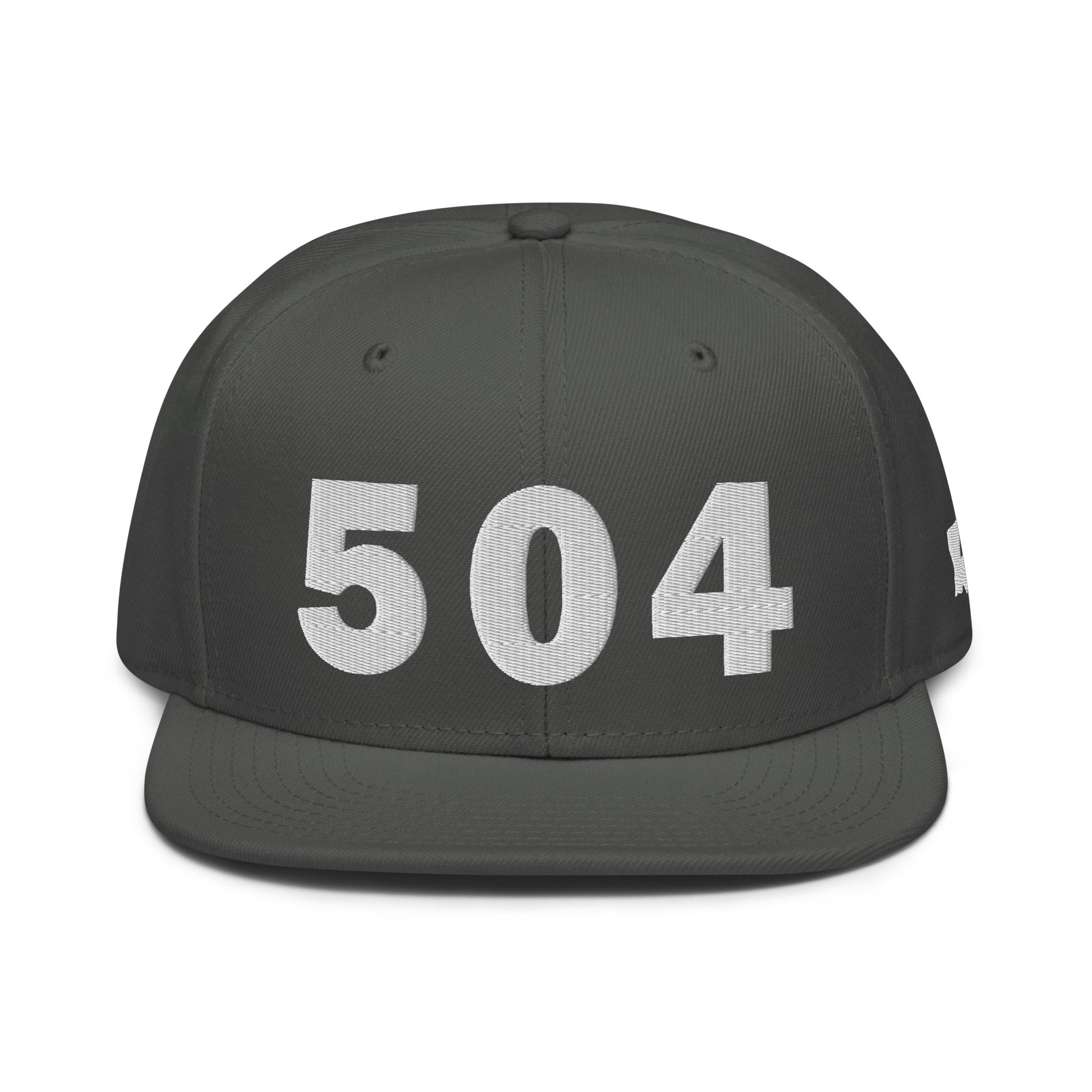 504 Area Code Snapback Hat