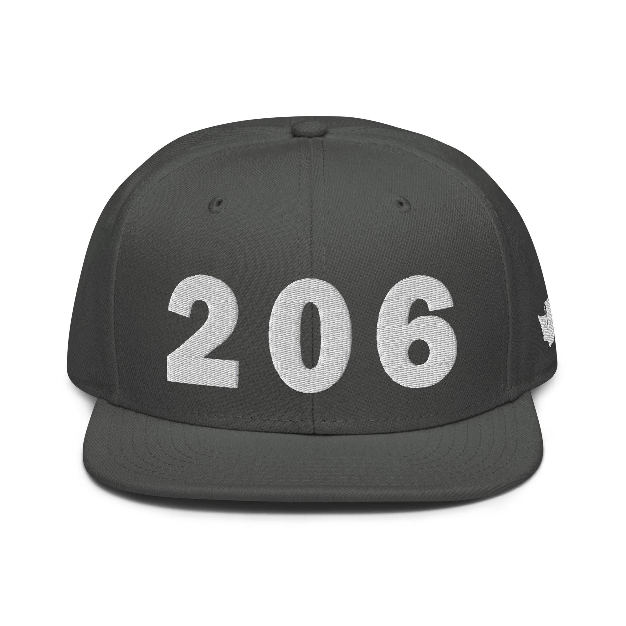 206 Area Code Snapback Hat
