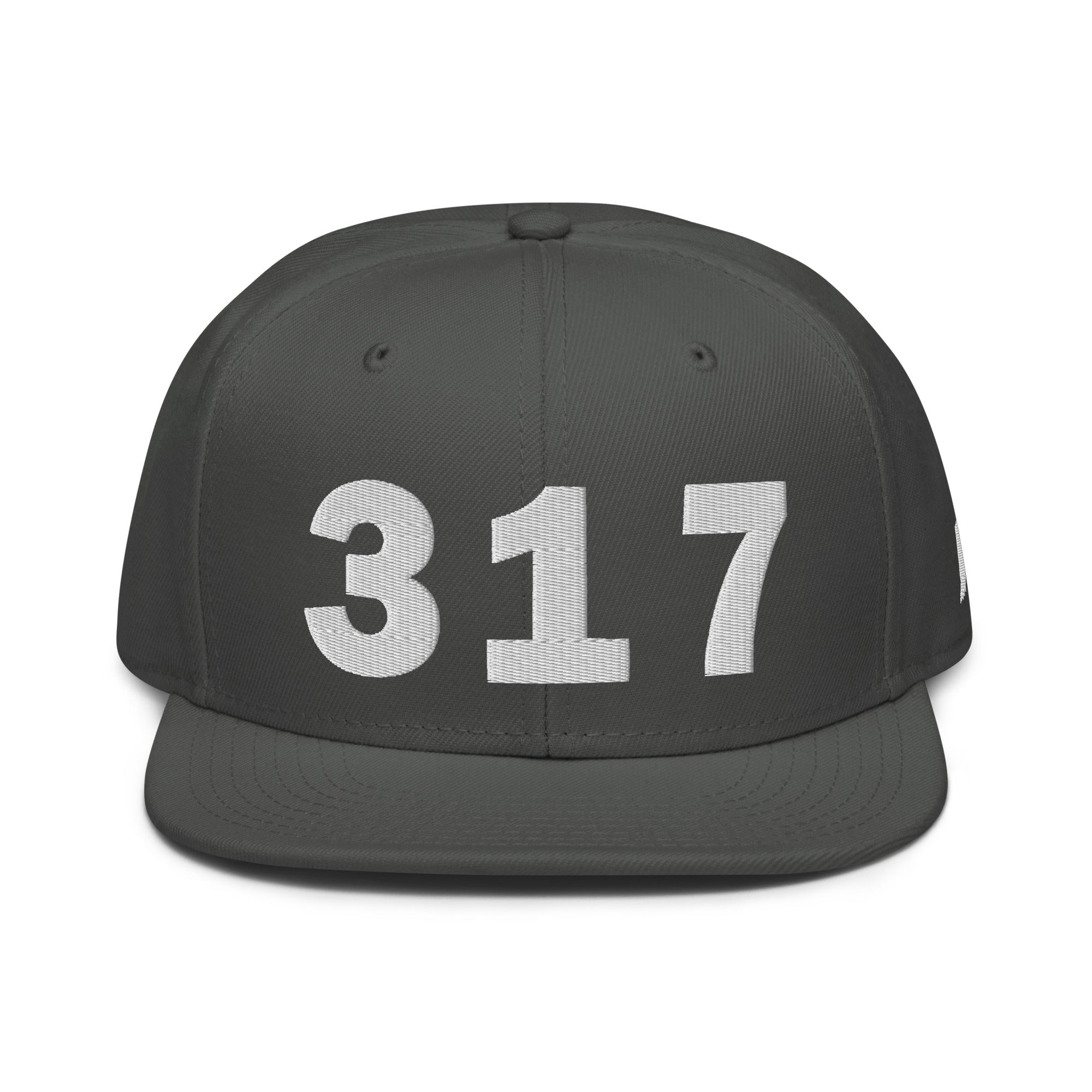 317 Area Code Snapback Hat