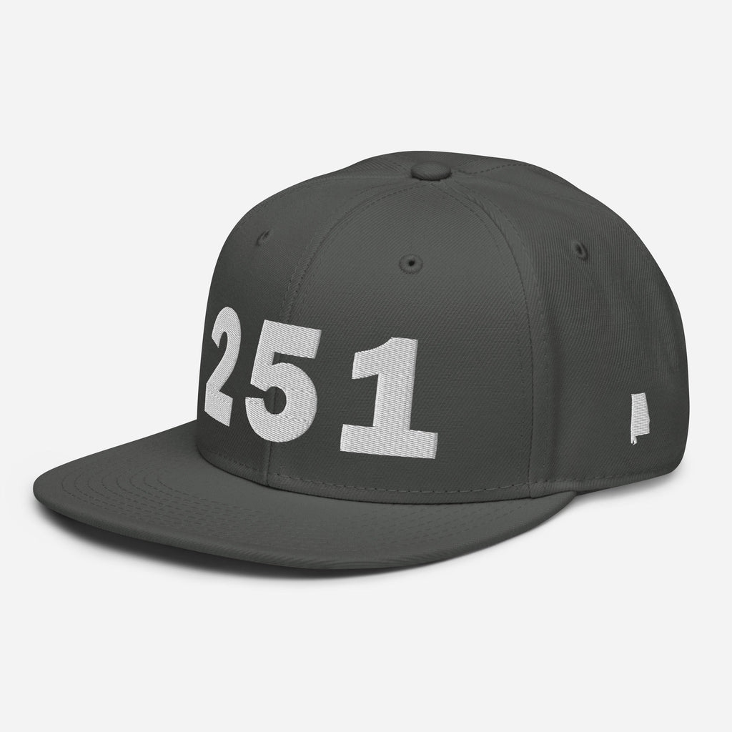 251 Area Code Snapback Hat