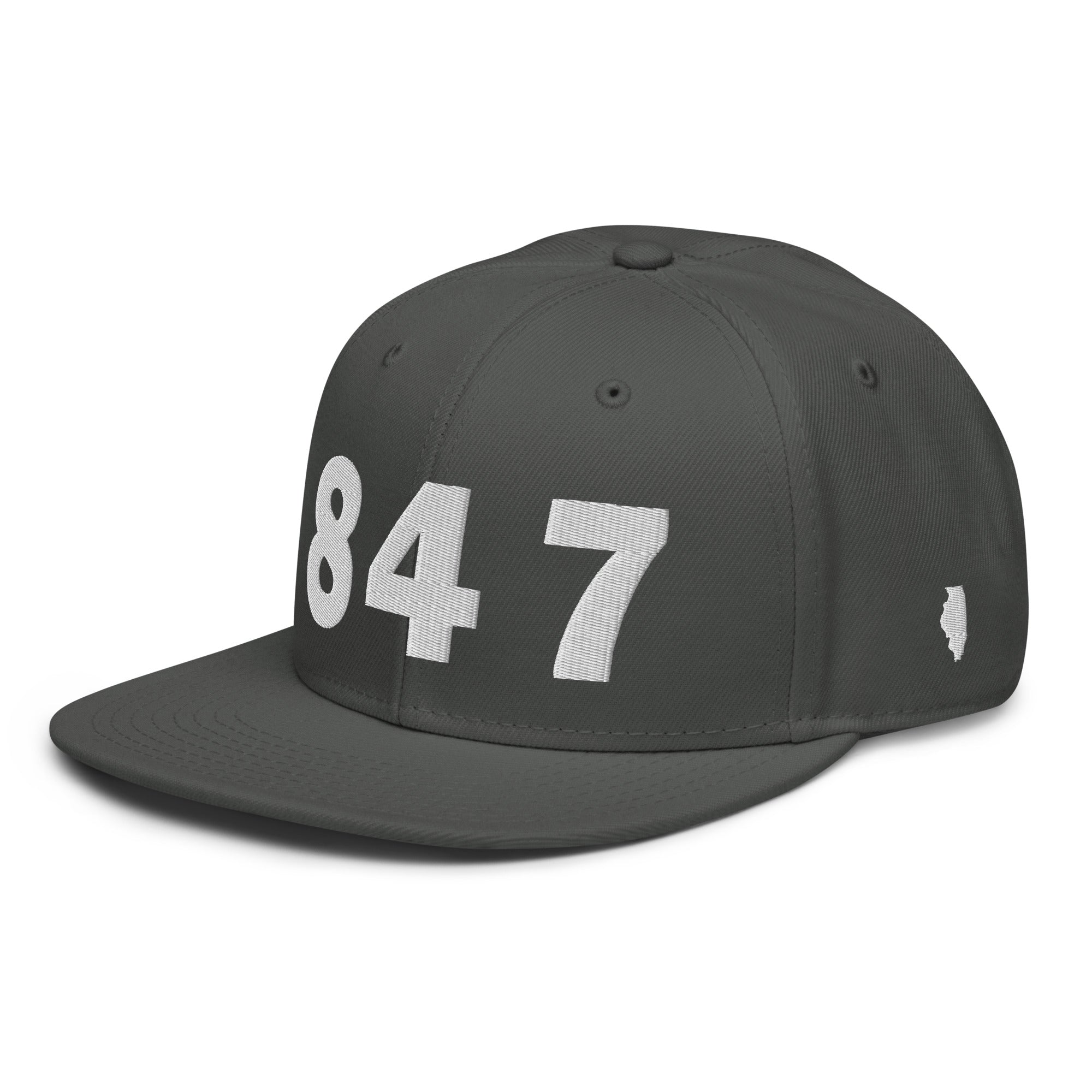 847 Area Code Snapback Hat