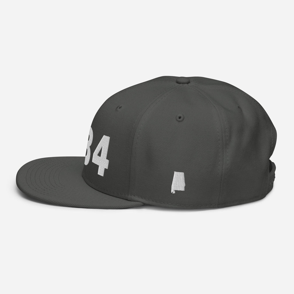 334 Area Code Snapback Hat