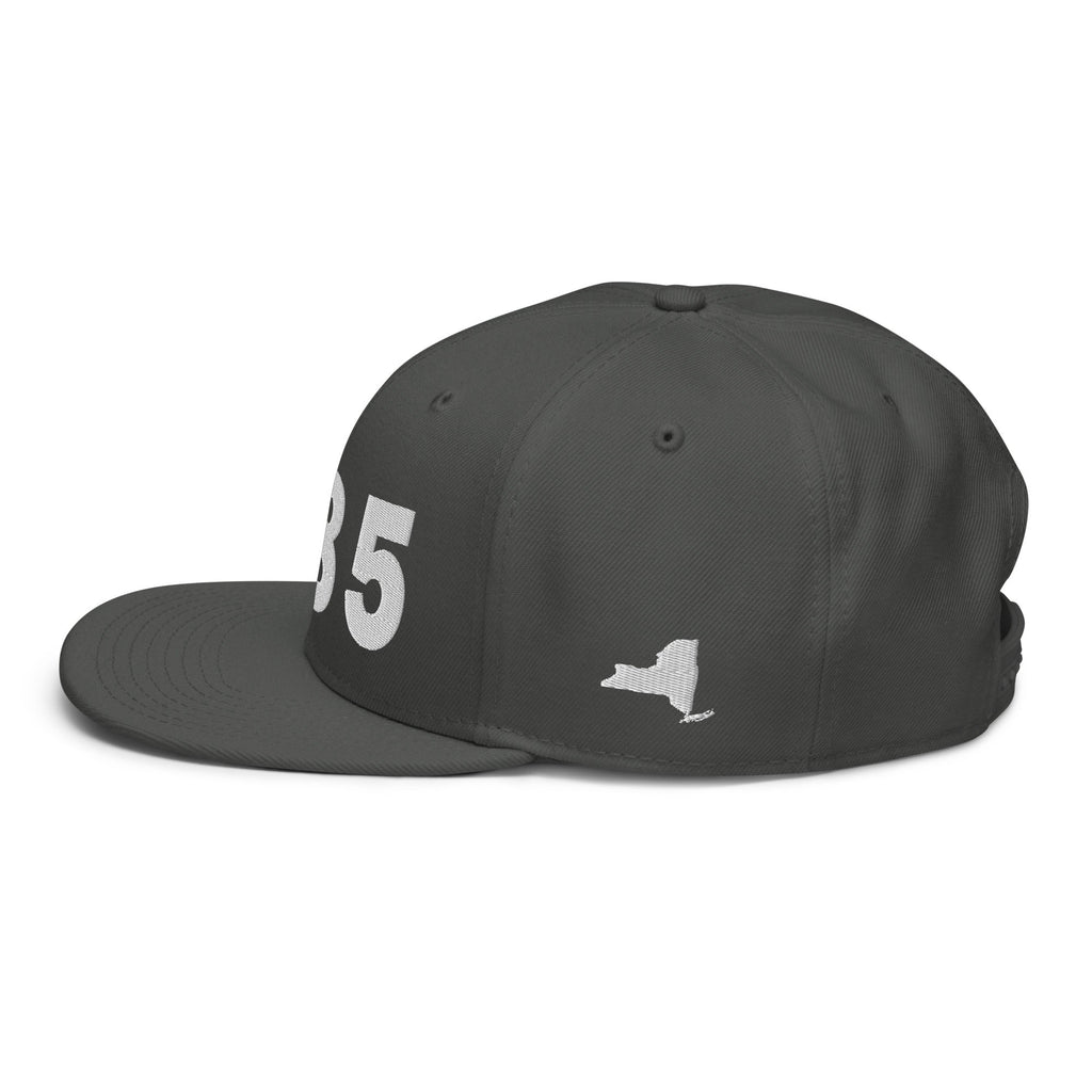 585 Area Code Snapback Hat