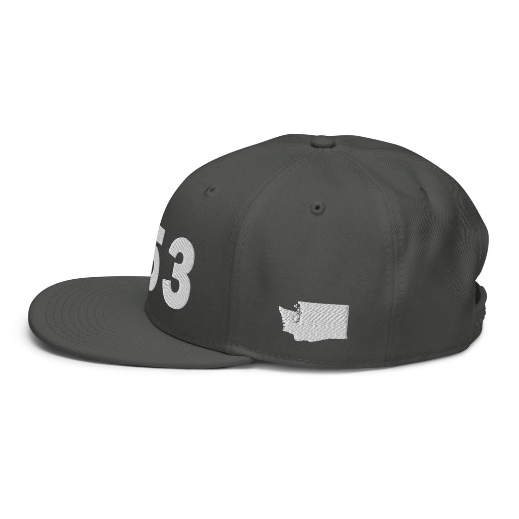 253 Area Code Snapback Hat