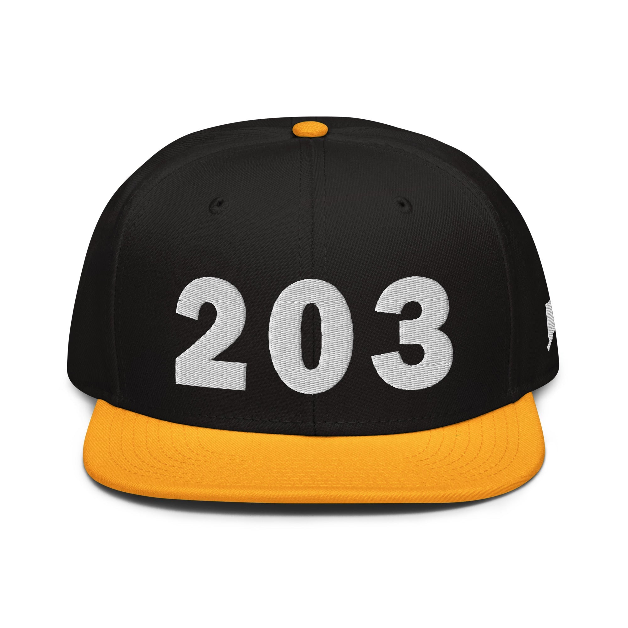 203 Area Code Snapback Hat