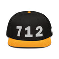 712 Area Code Snapback Hat