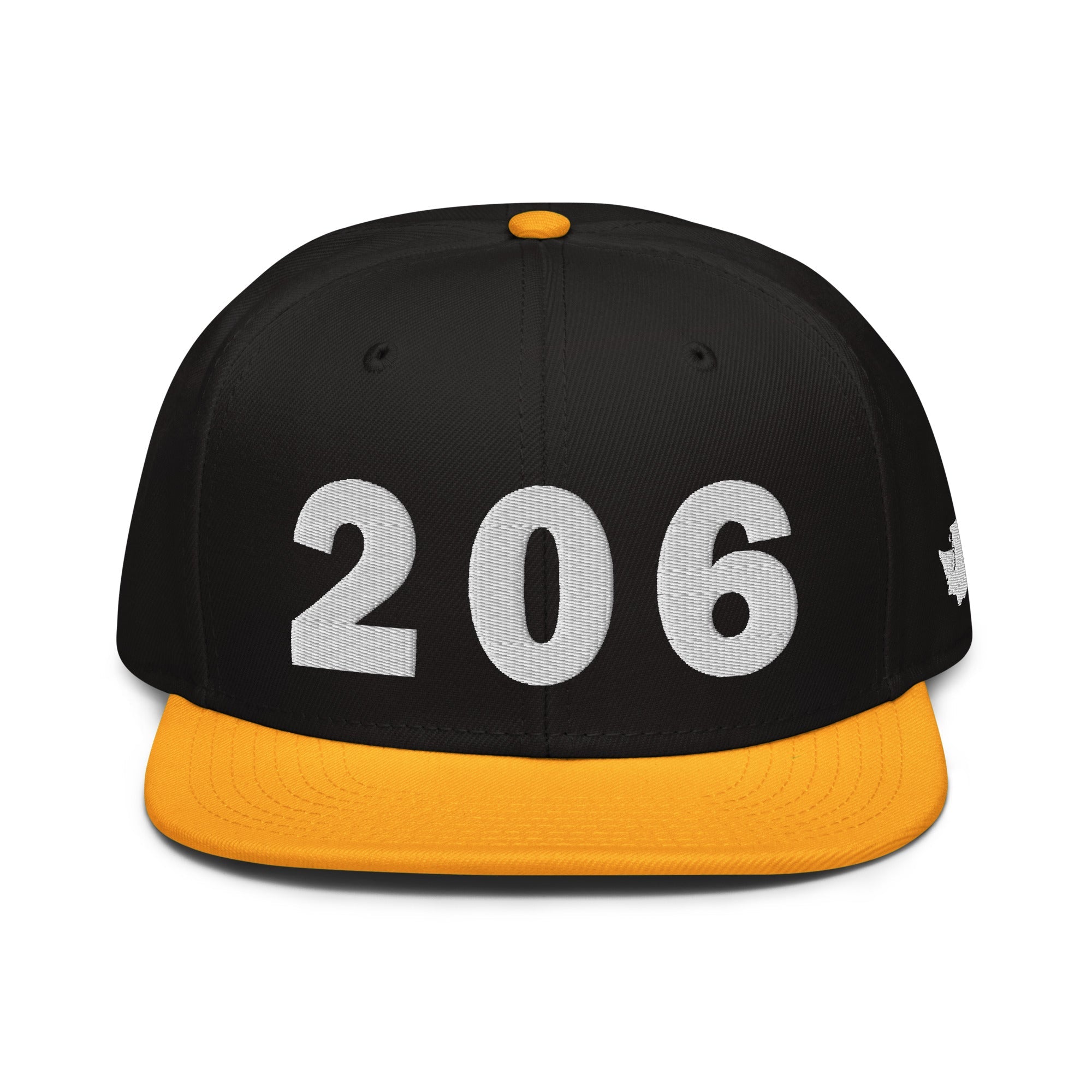 206 Area Code Snapback Hat